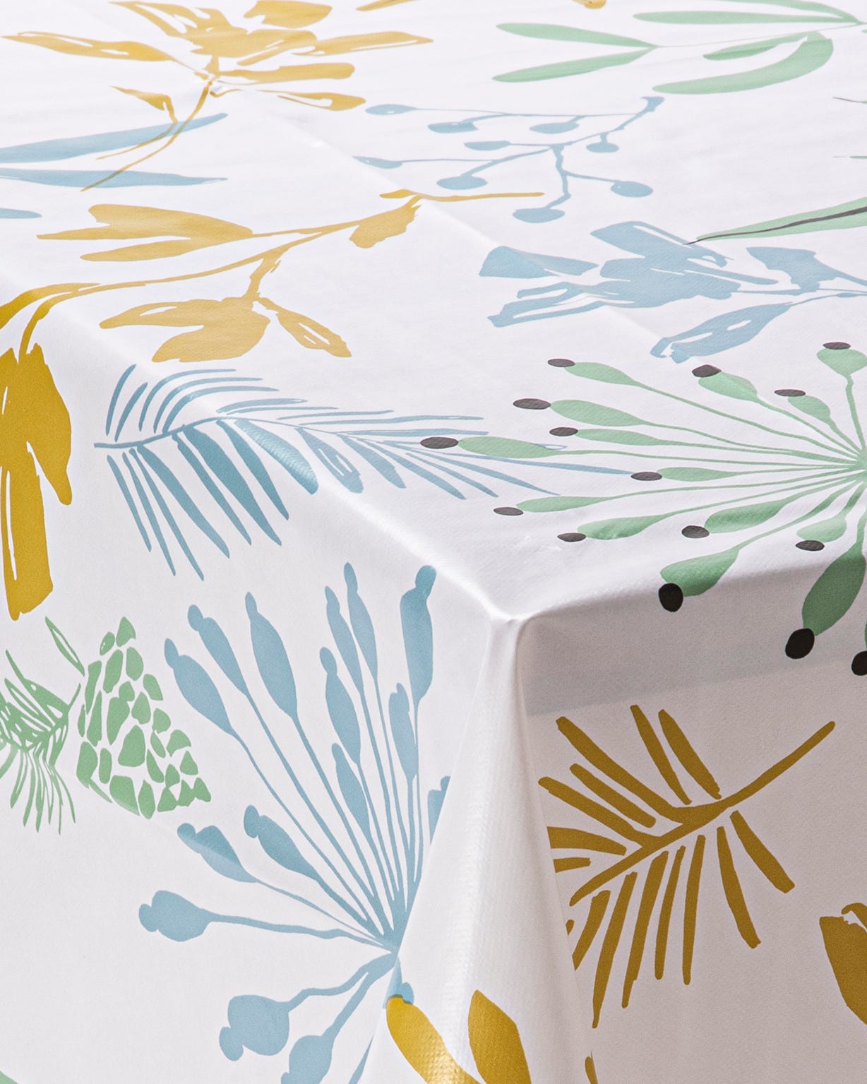 Nappe en toile cirée imprimé herbier