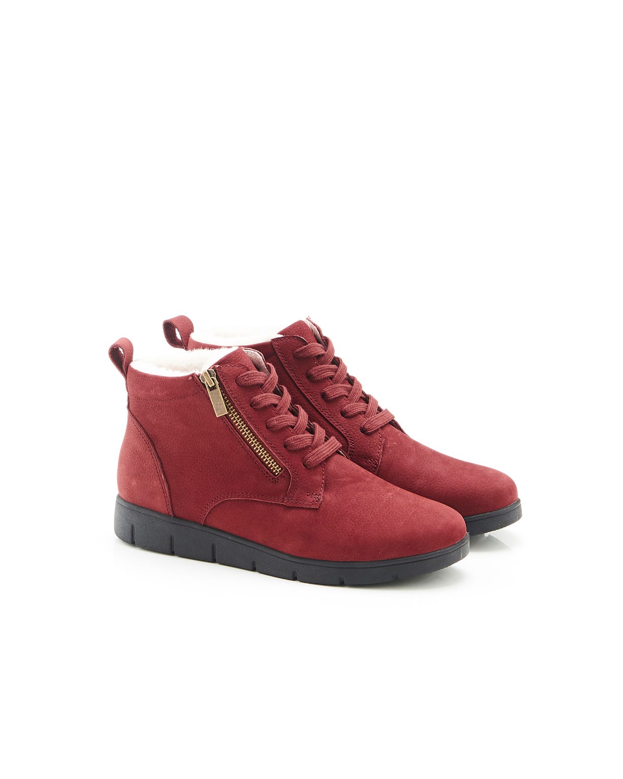 Bottillons zippés à lacets Thermolactyl