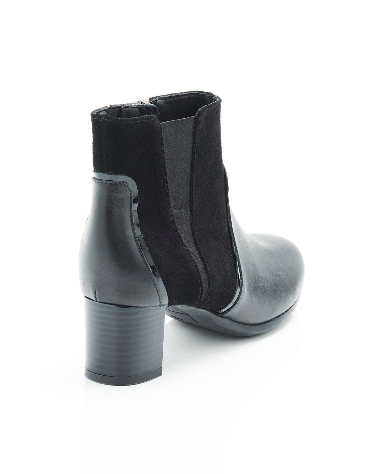 Boots avec jeu de matière