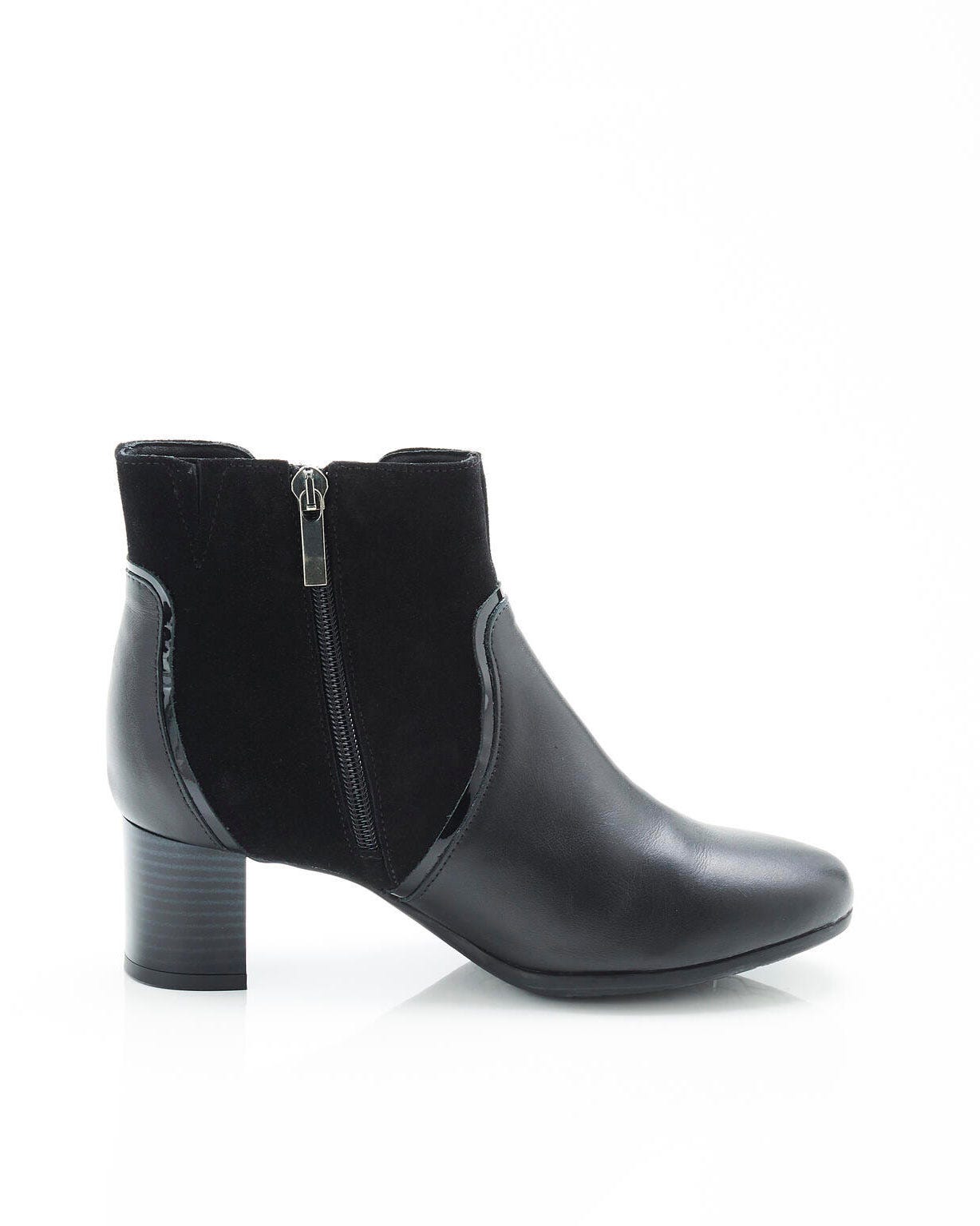 Boots avec jeu de matière