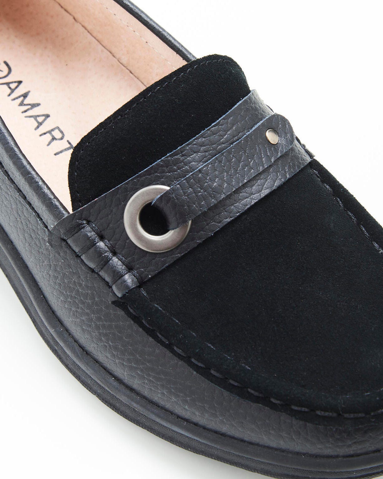 Mocassins à boucle fantaisie