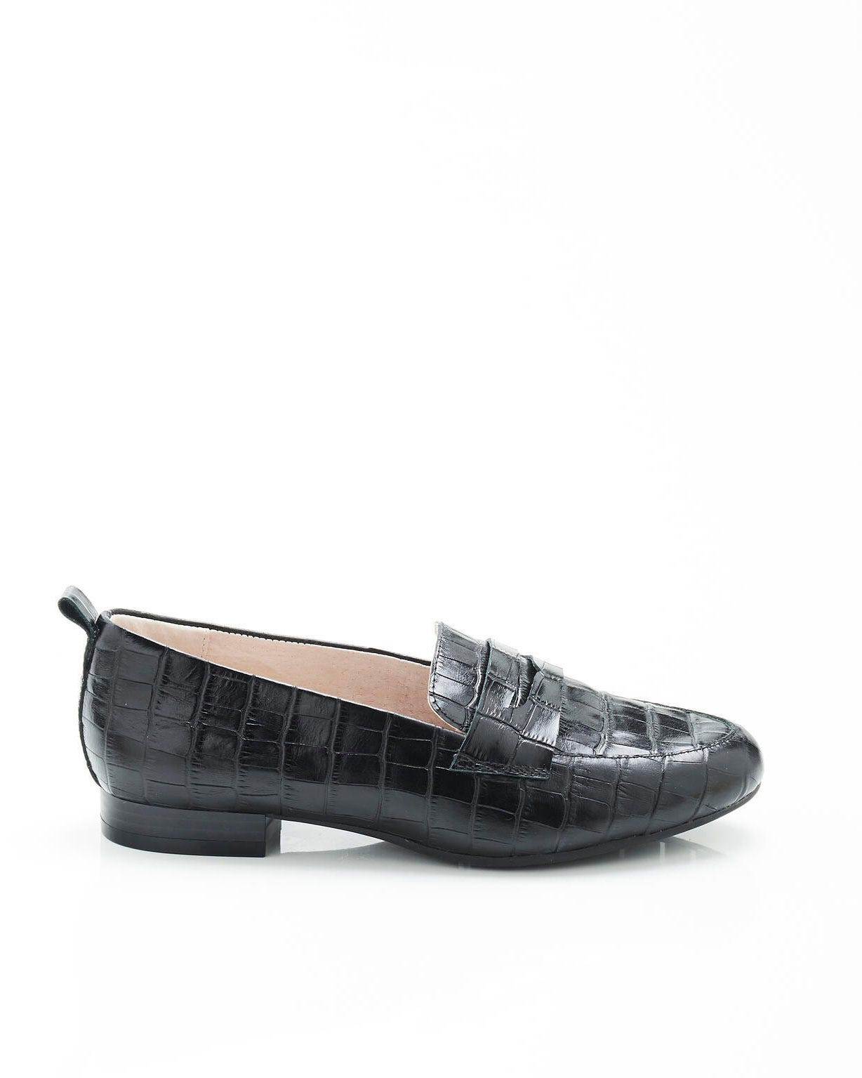 Mocassins aspect croco 