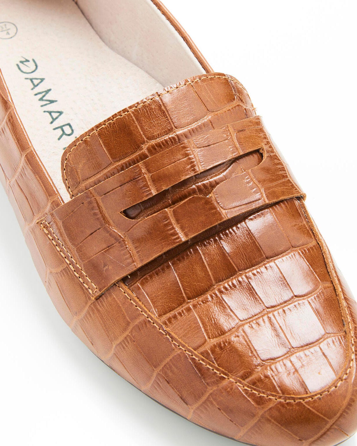 Mocassins aspect croco