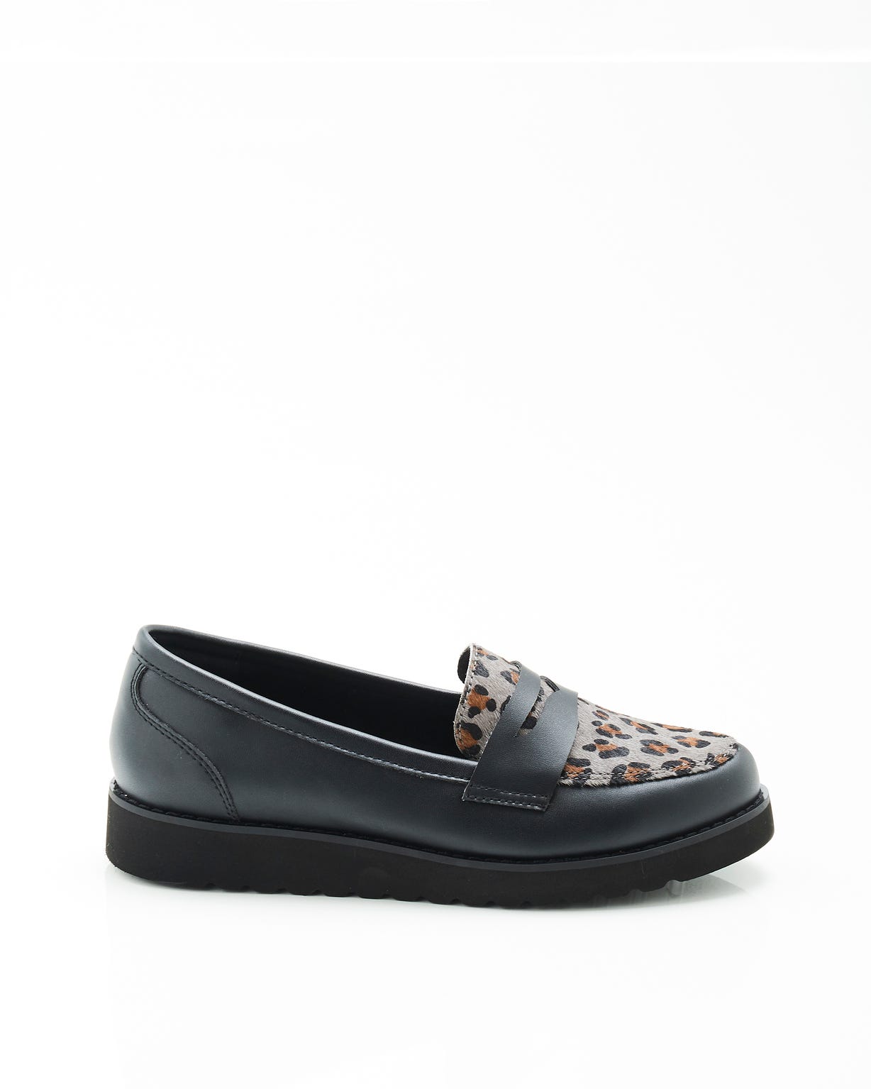Mocassins imprimé léopard Thermolactyl