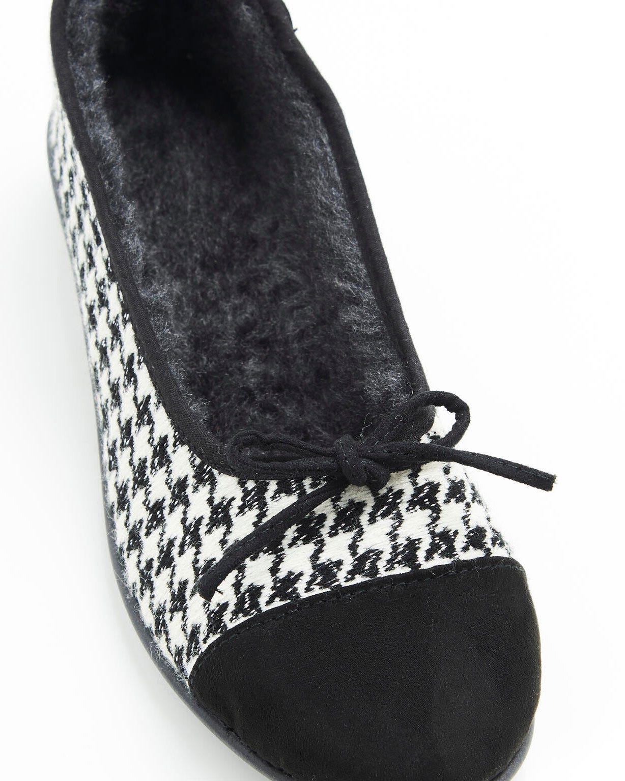 Ballerines motif pied de poule