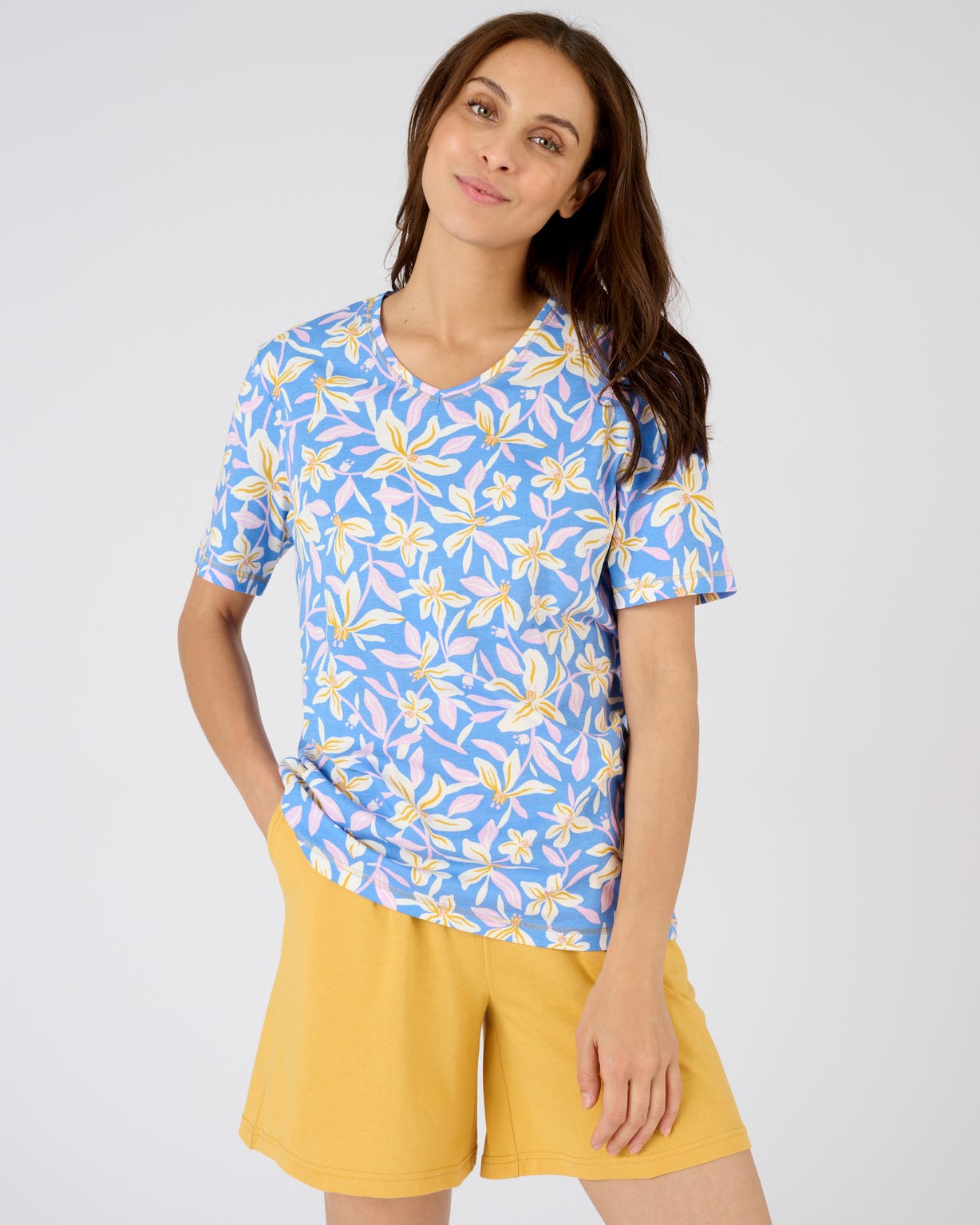 Pyjashort pur coton peigné