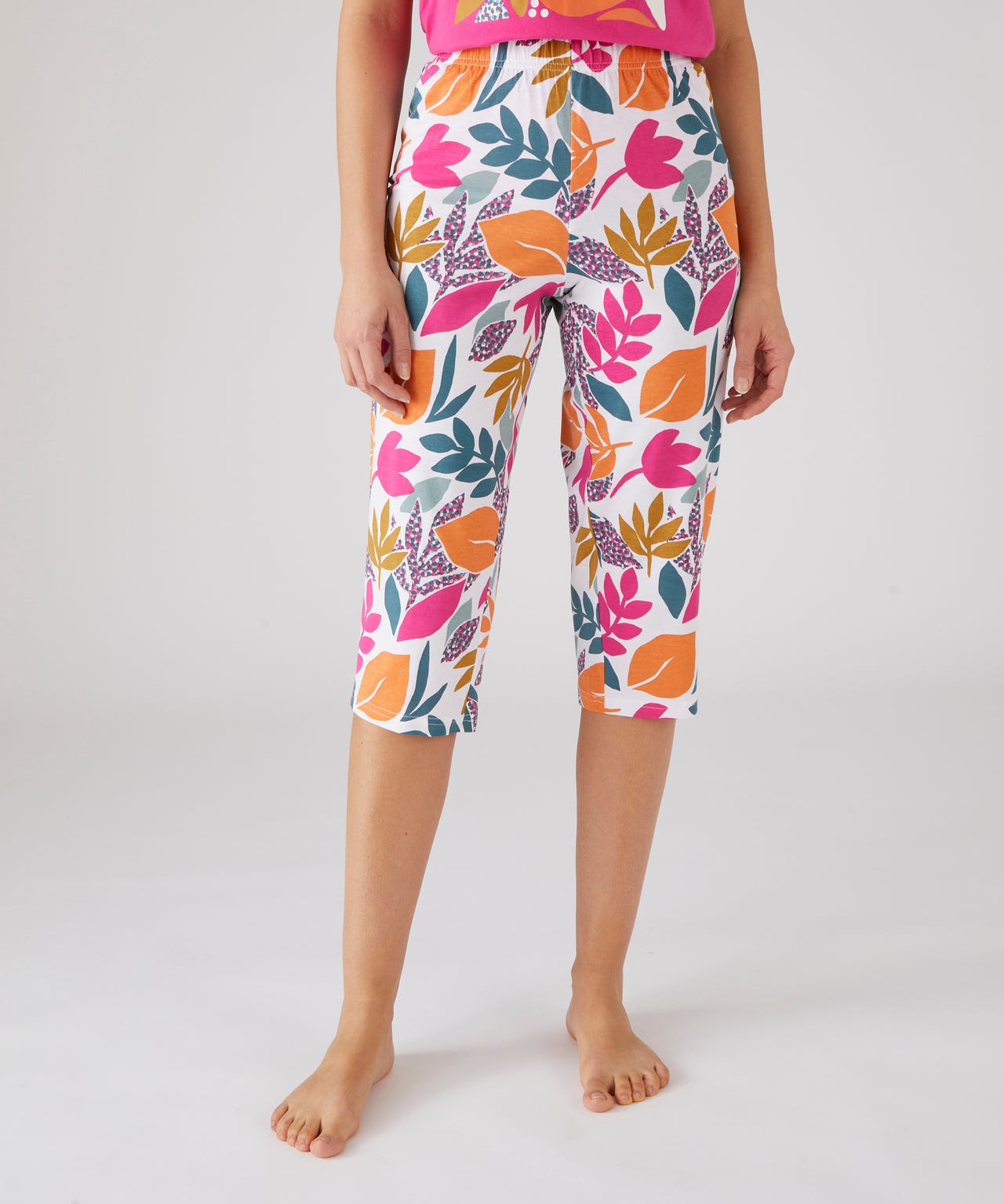 Pantacourt de pyjama pur coton peigné