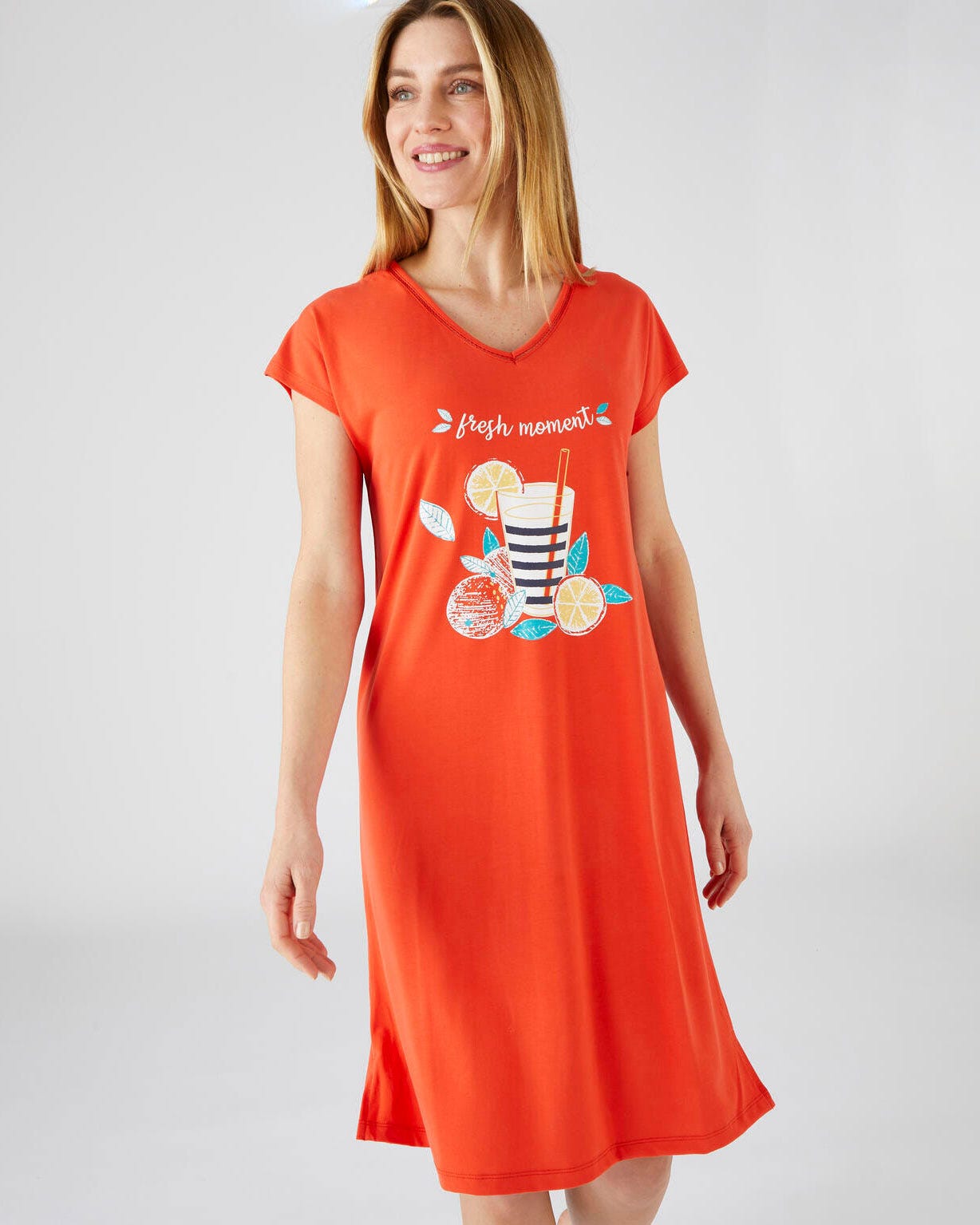 Chemise de nuit imprimé fruits Climatyl