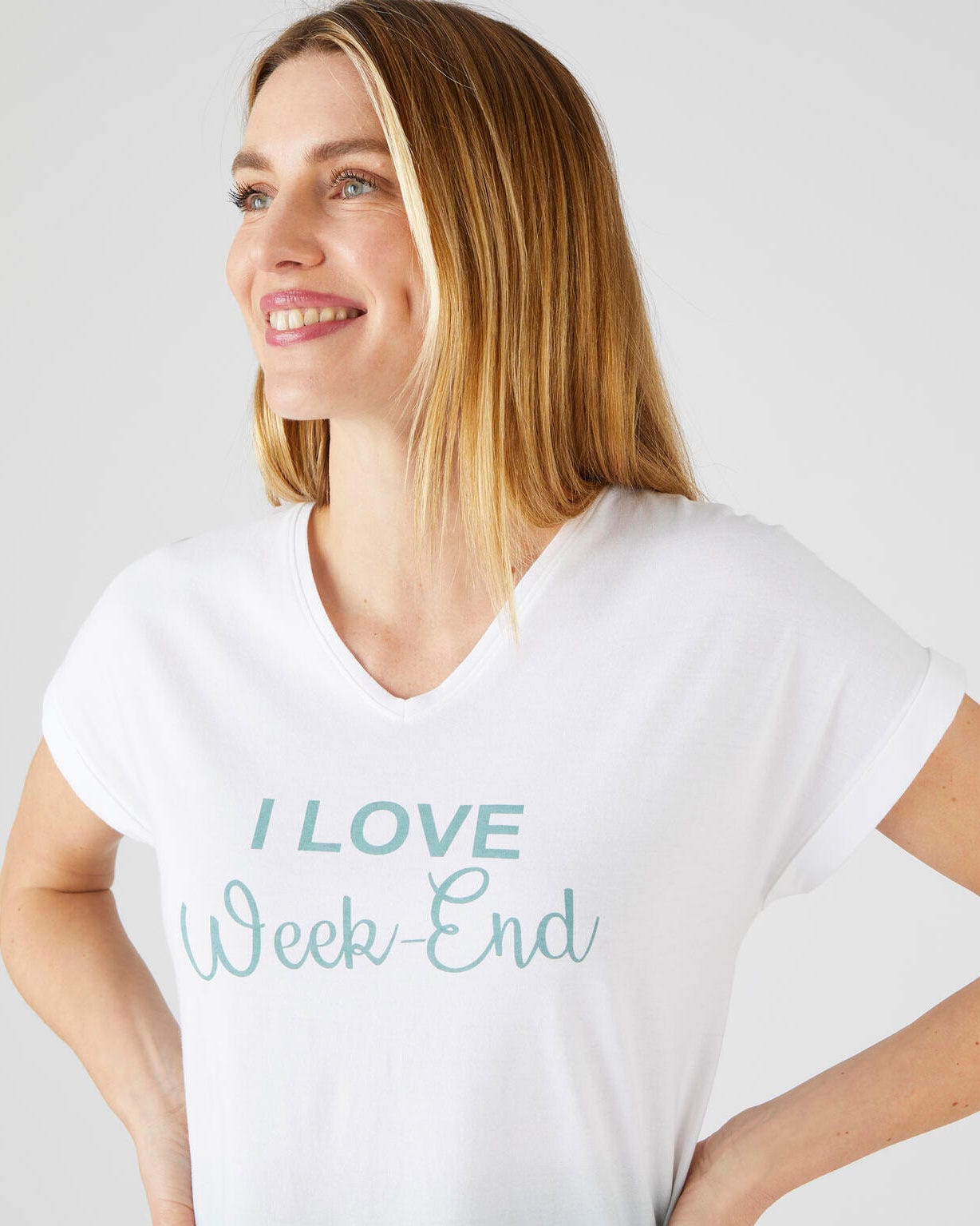 Chemise de nuit pur coton peigné imprimé dégradé