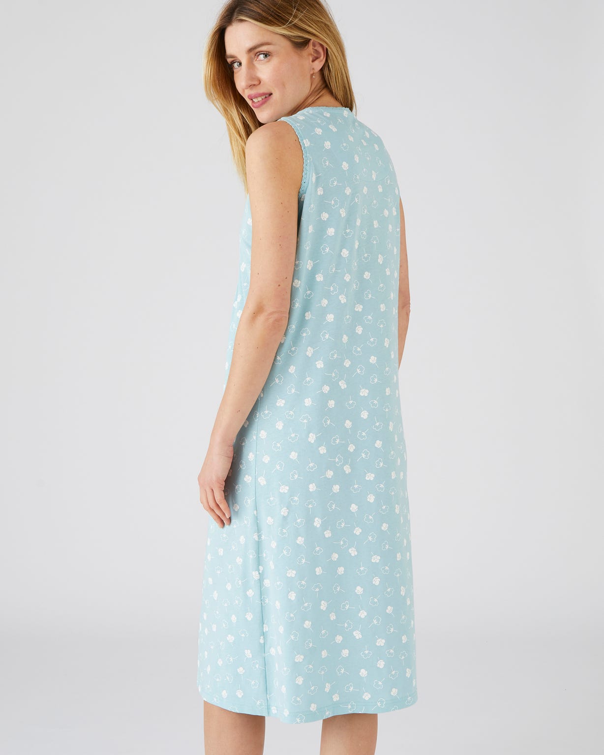 Lot de 2 chemises de nuit pur coton peigné