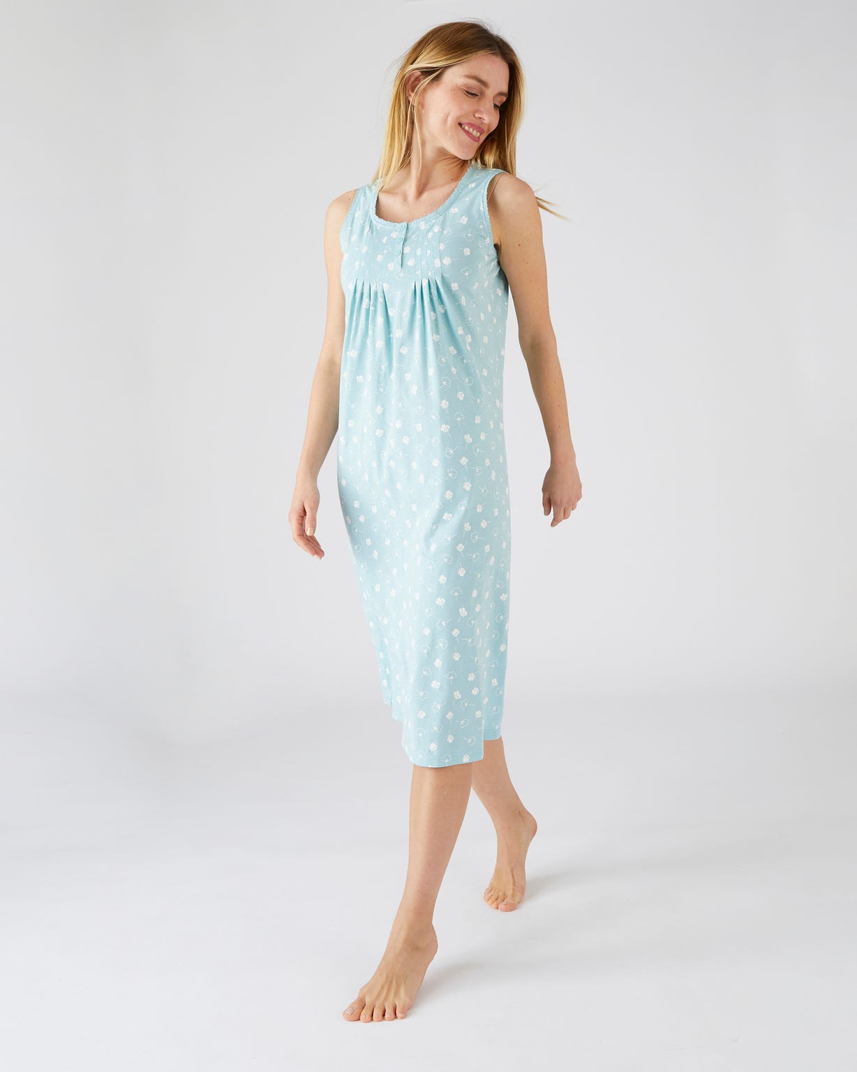 Lot de 2 chemises de nuit pur coton peigné