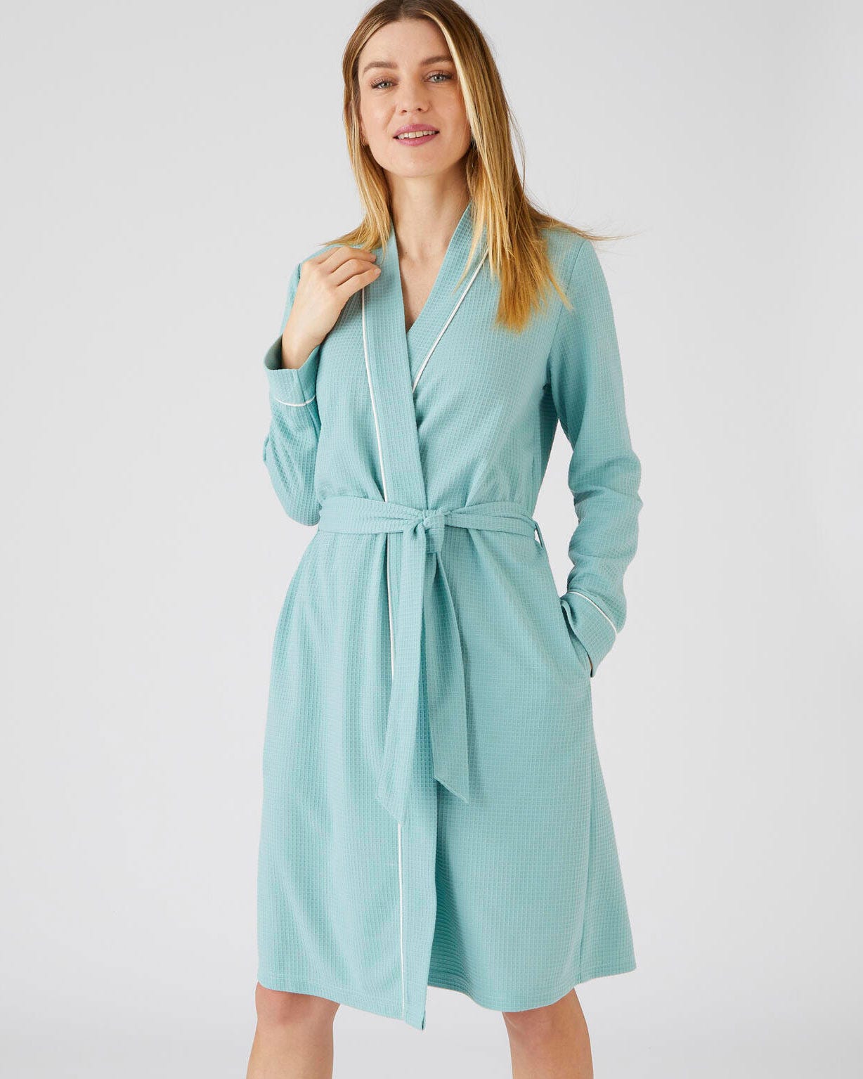 Robe de chambre maille gaufrée