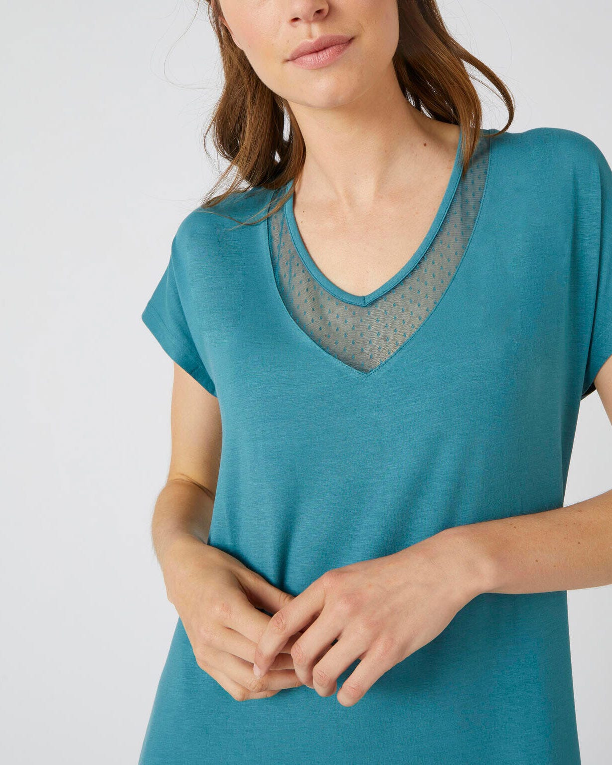 Chemise de nuit maille jersey modal souple