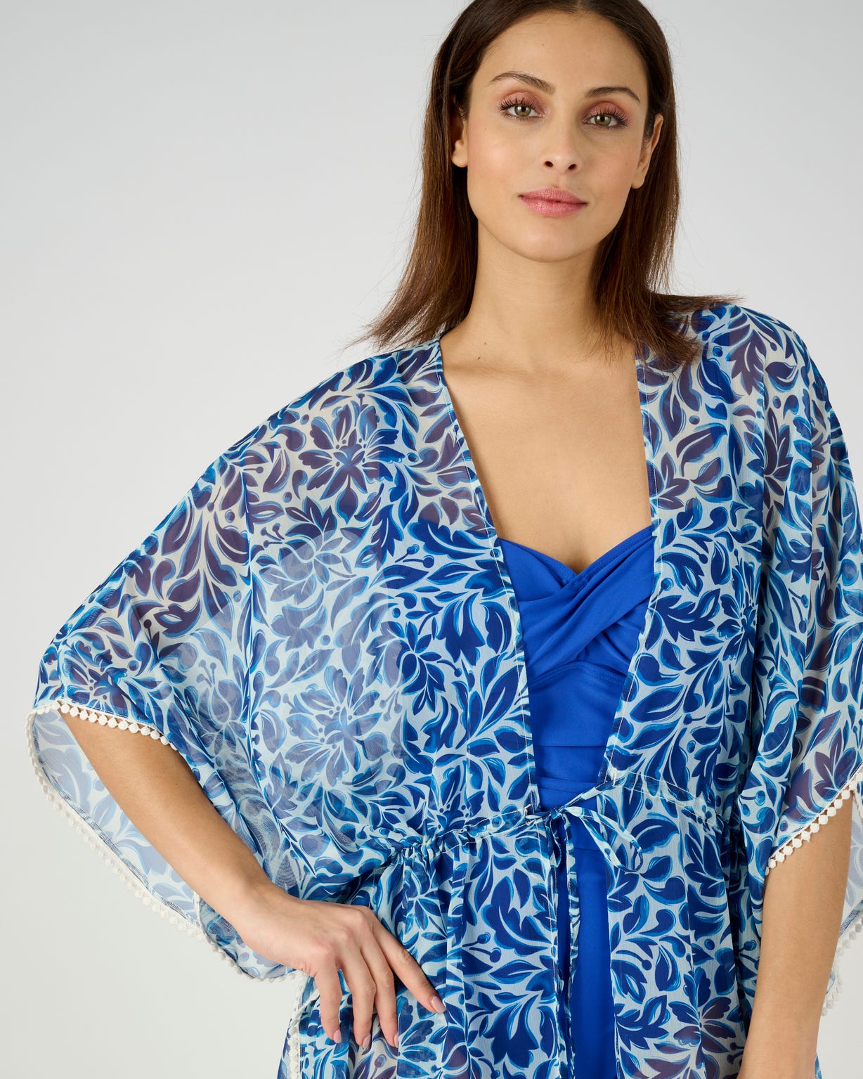 Caftan uni ou imprimé en voile