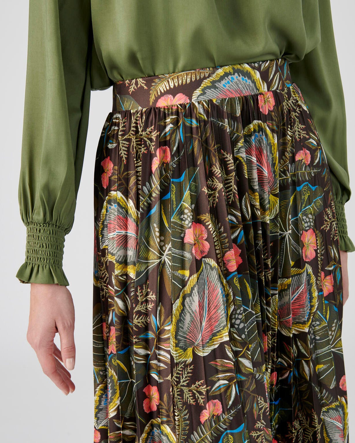 Jupe maille plissé permanent