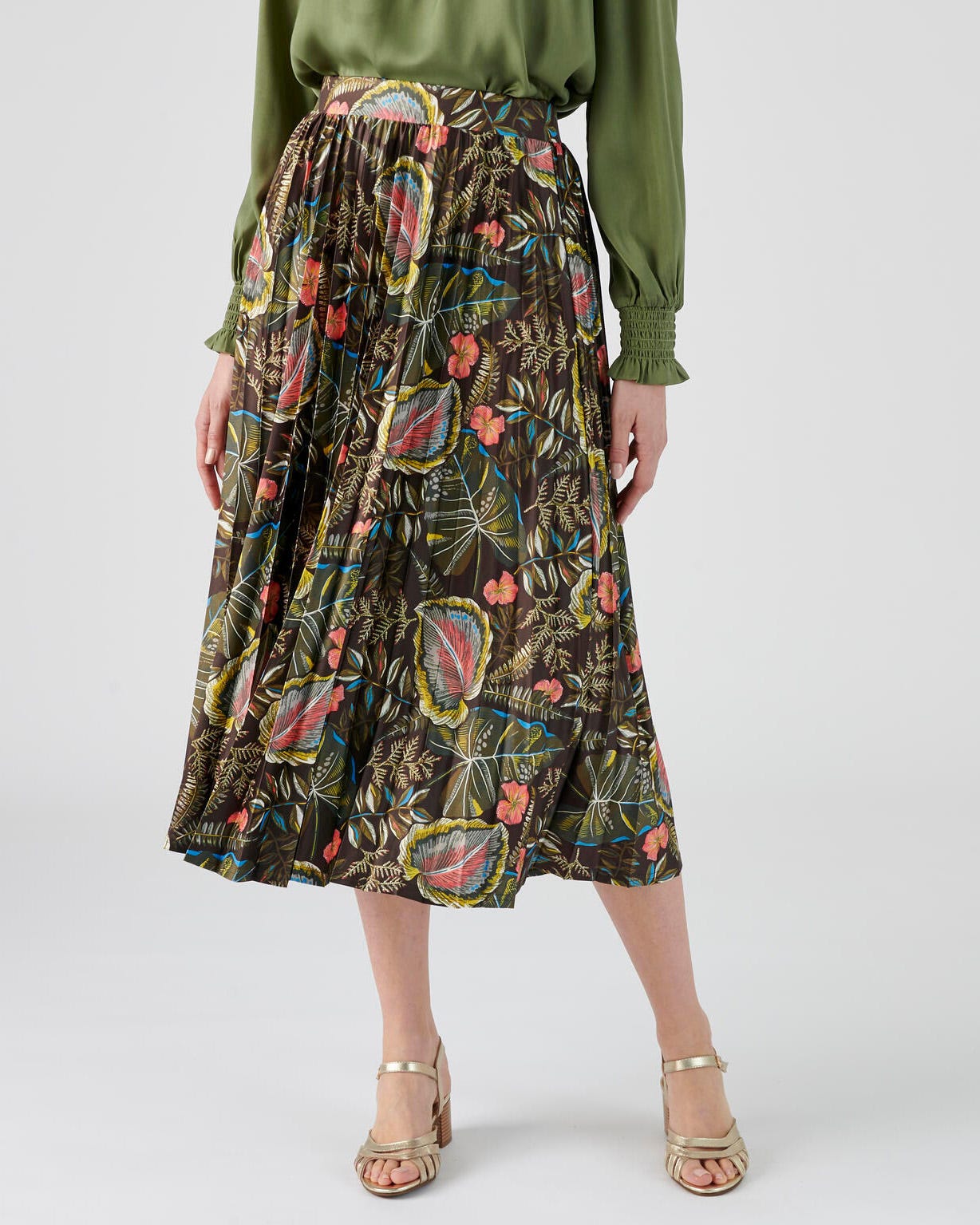 Jupe maille plissé permanent