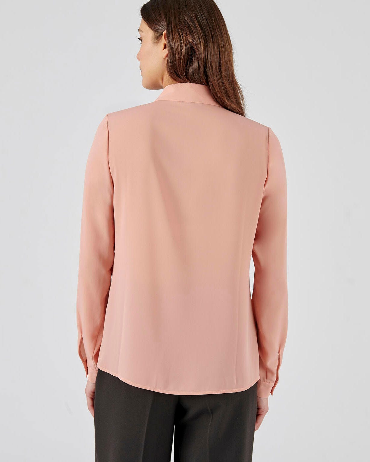 Chemisier uni en crêpe