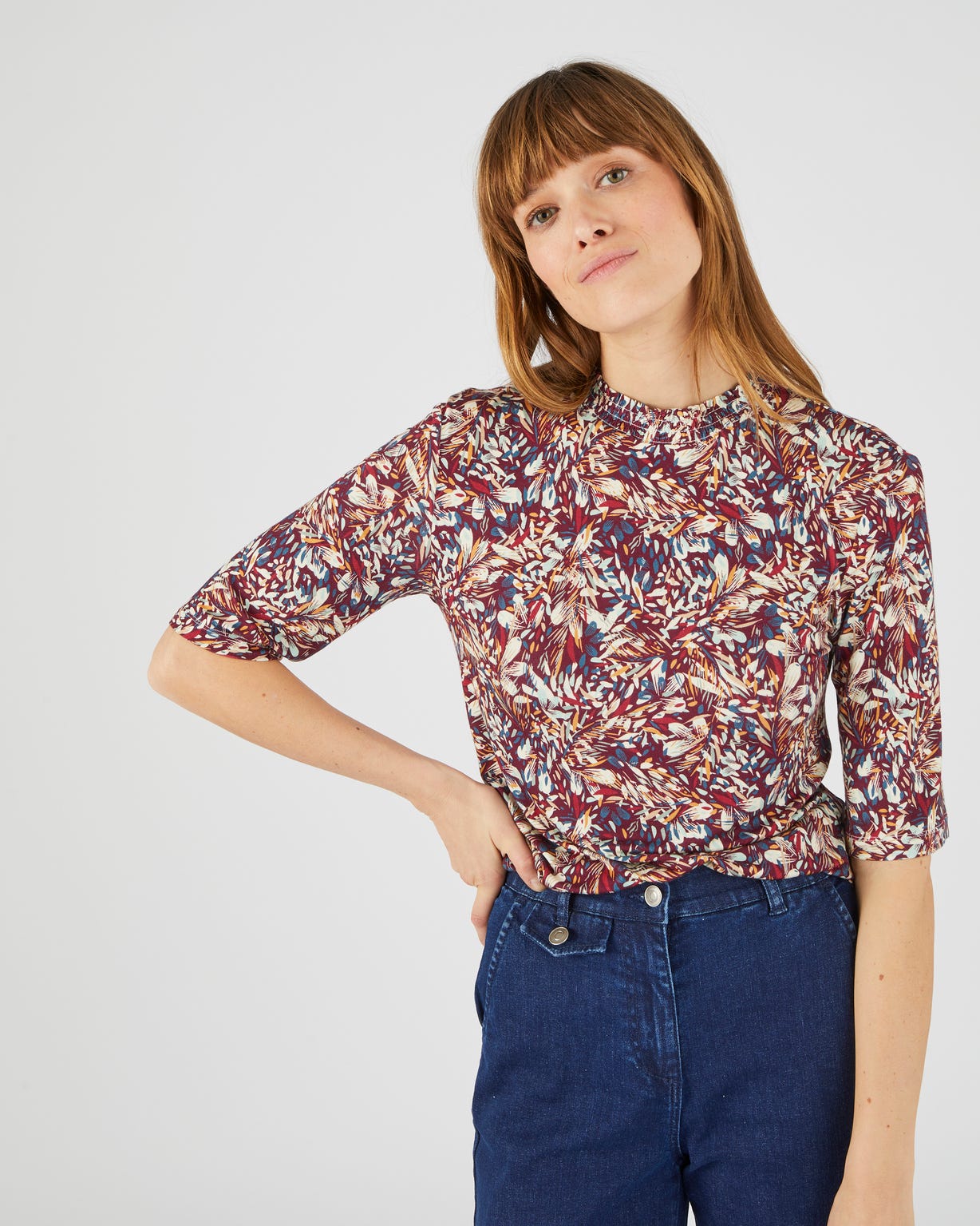 Tee-shirt viscose stretch
