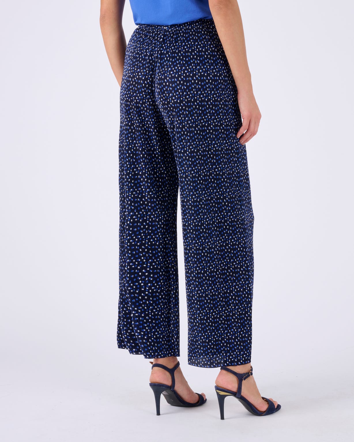 Pantalon 7/8ème maille plissée