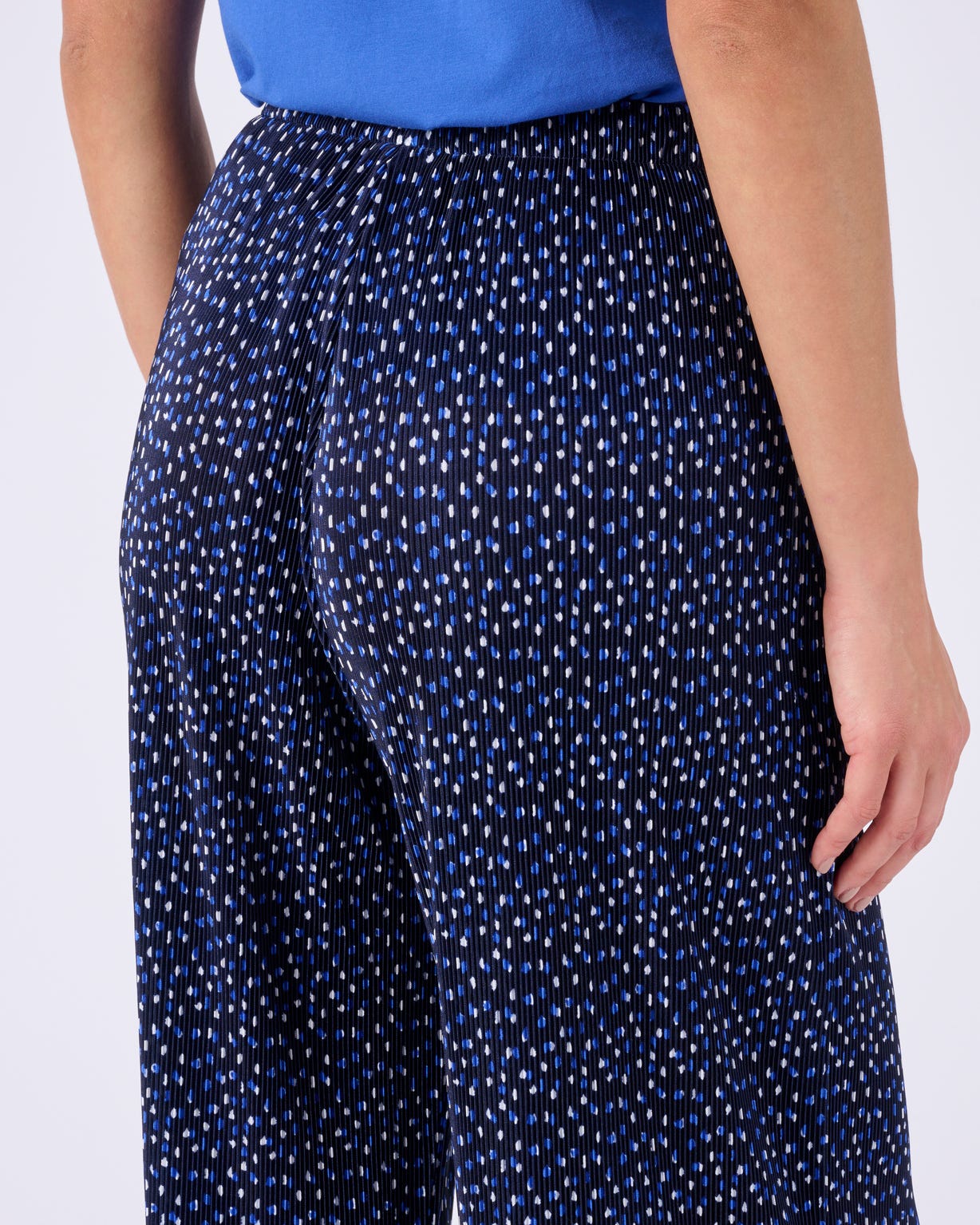 Pantalon 7/8ème maille plissée