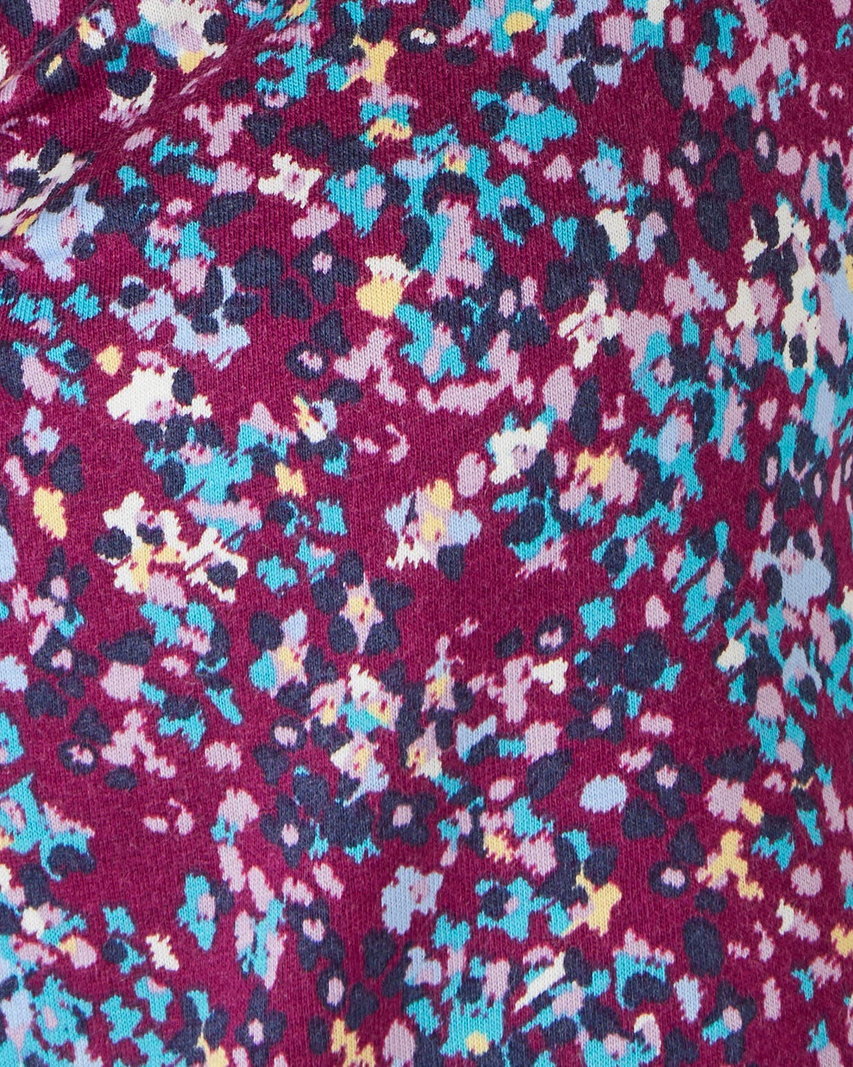 Tee-shirt imprimé coton/modal, manches courtes