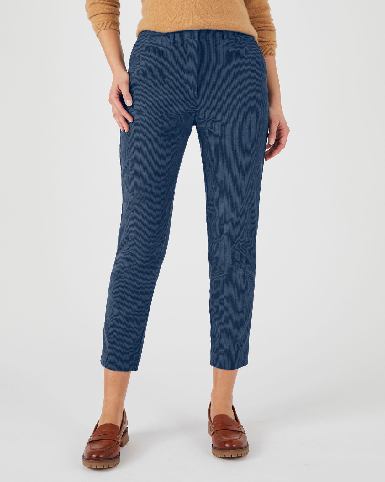 Pantalon chino en velours