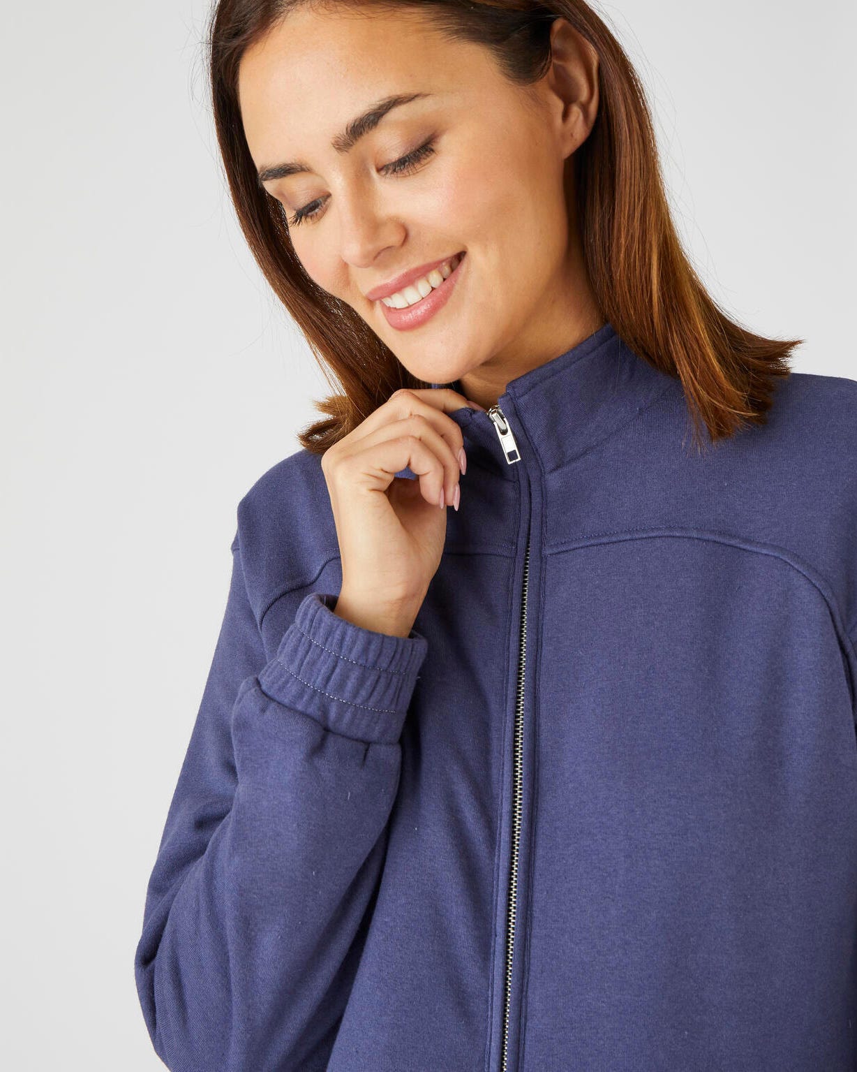 Gilet zippé fil métallisé