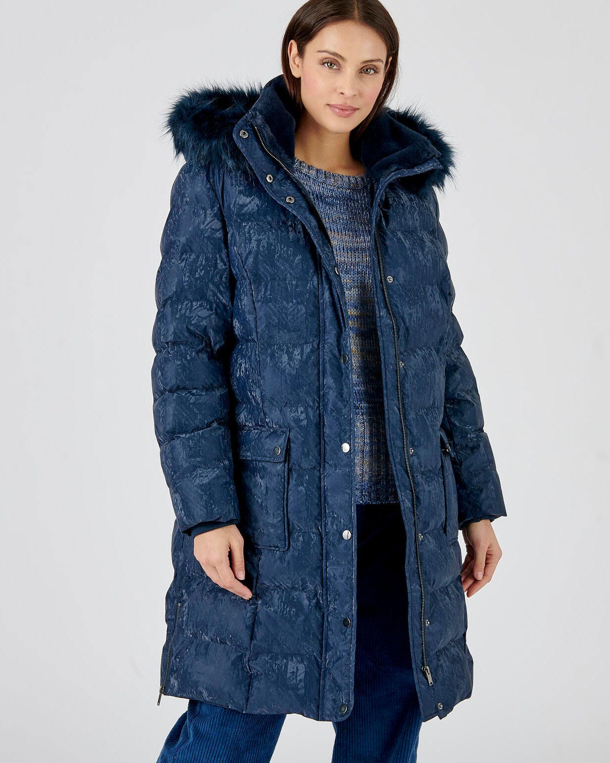 Doudoune longue à capuche Thermolactyl