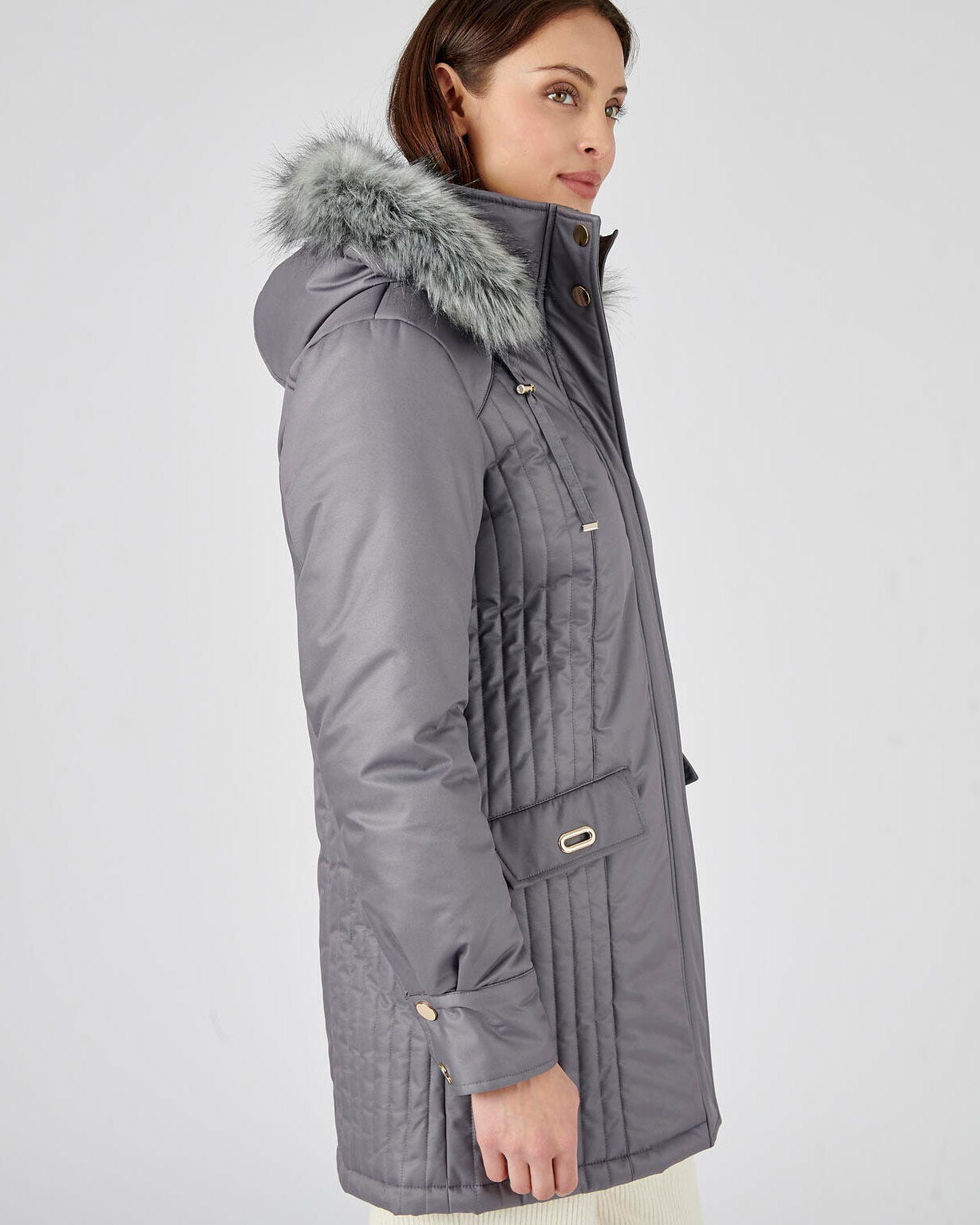 Parka Thermolactyl à piqûres fantaisie