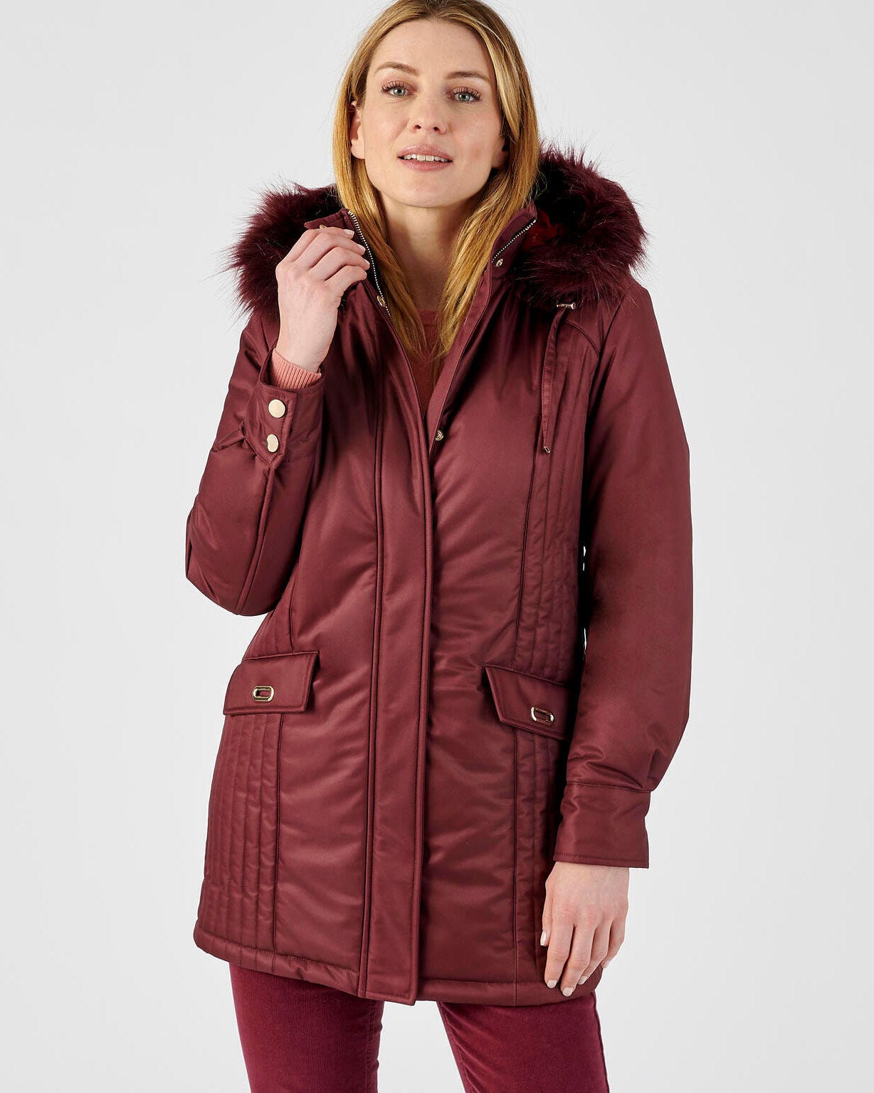 Parka Thermolactyl à piqûres fantaisie