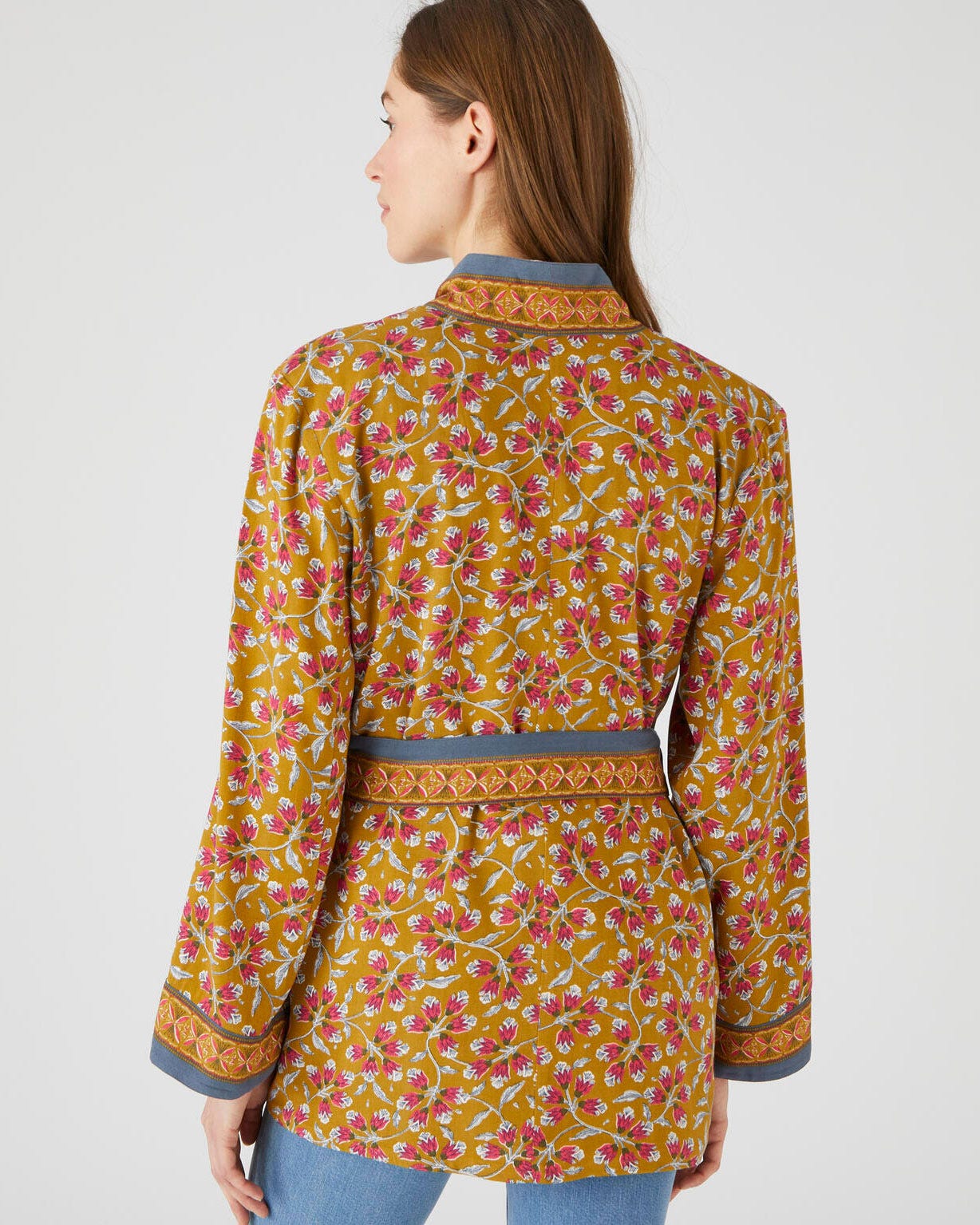 Kimono imprimé à ceinture