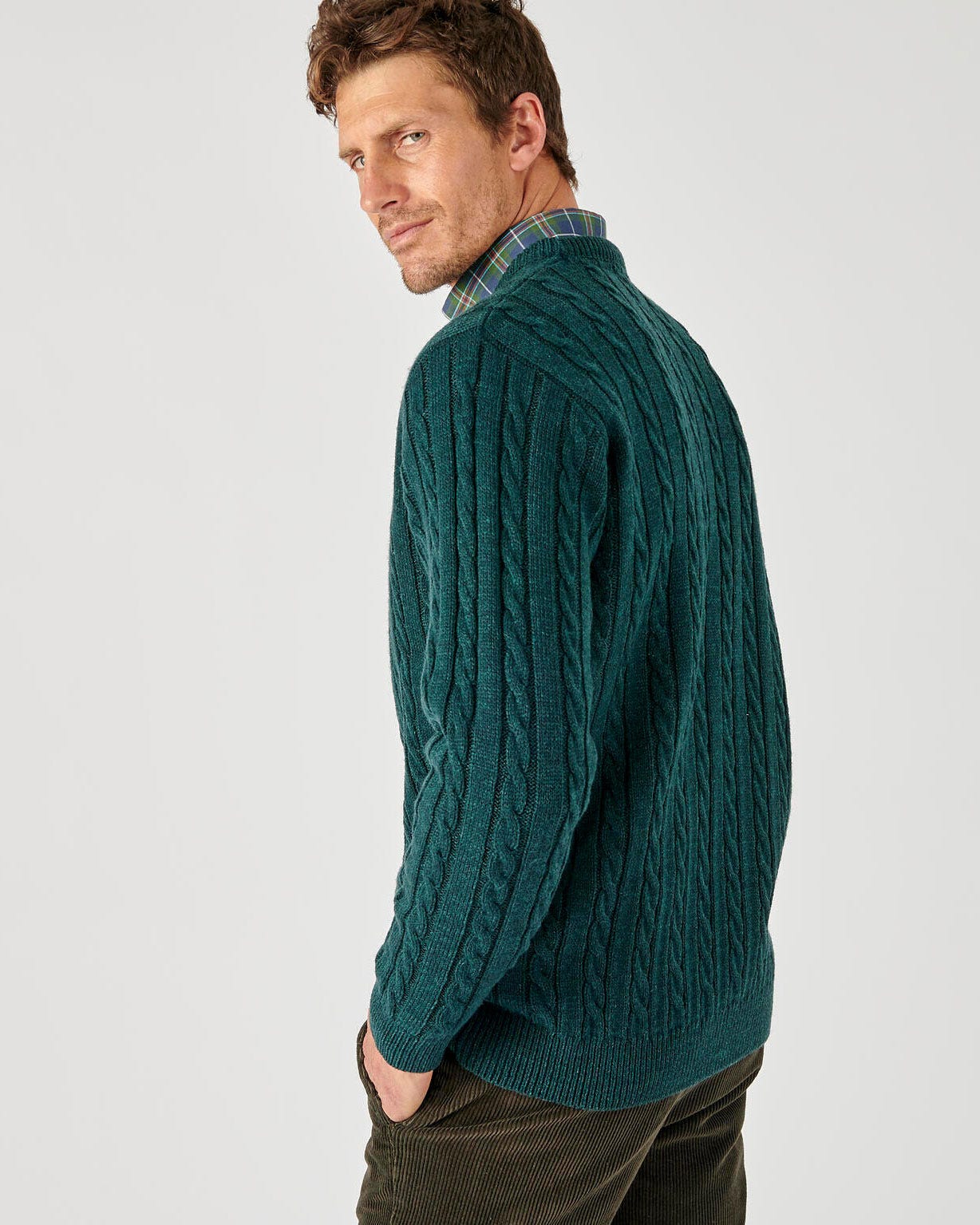 Pull maille torsades