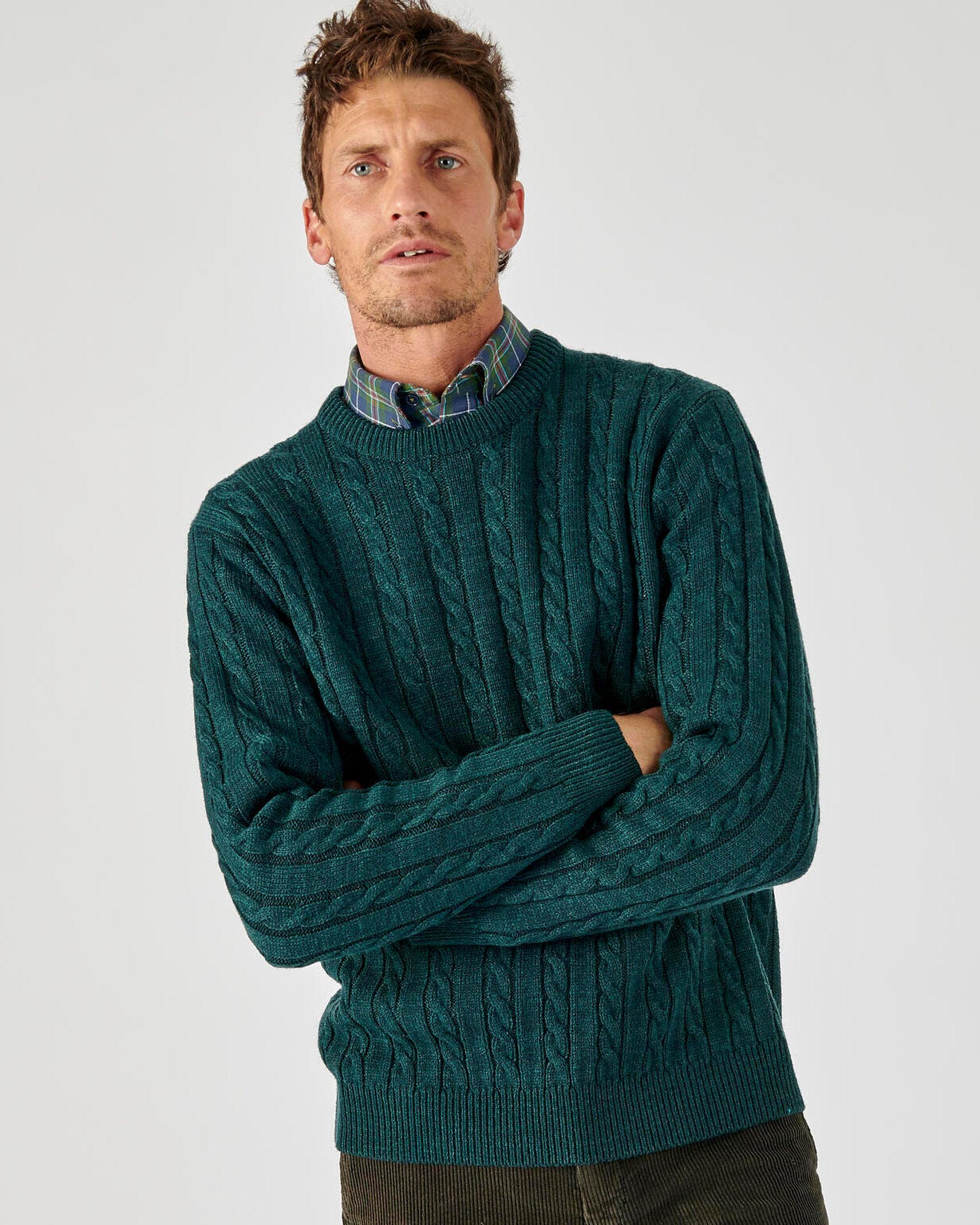 Pull maille torsades