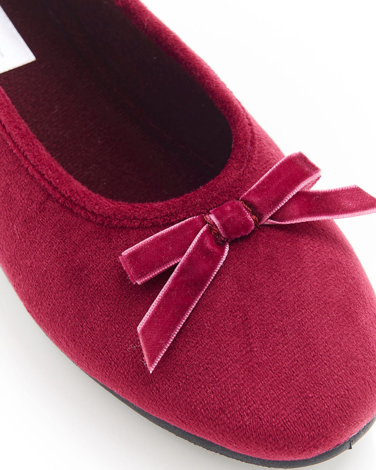 Chaussons aspect velours