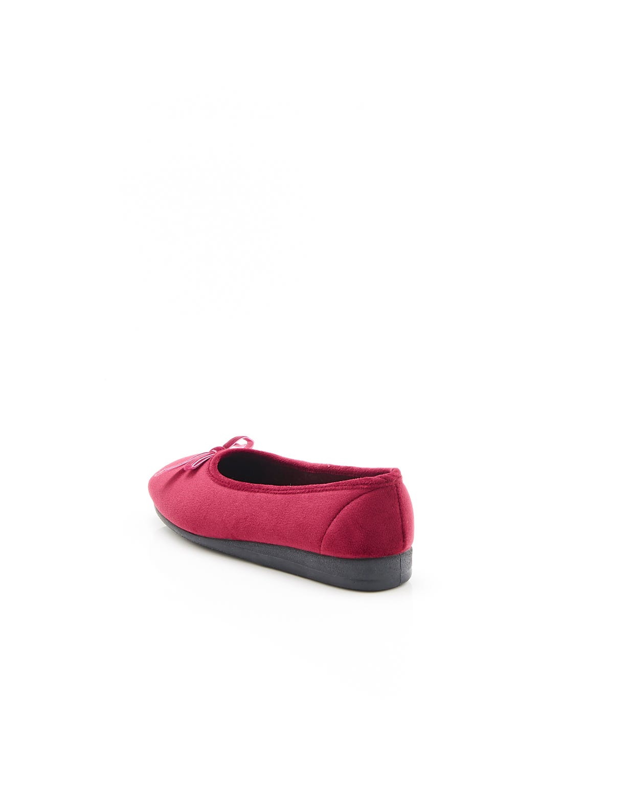 Chaussons aspect velours