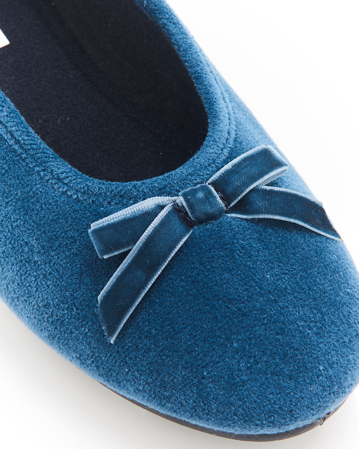 Chaussons aspect velours