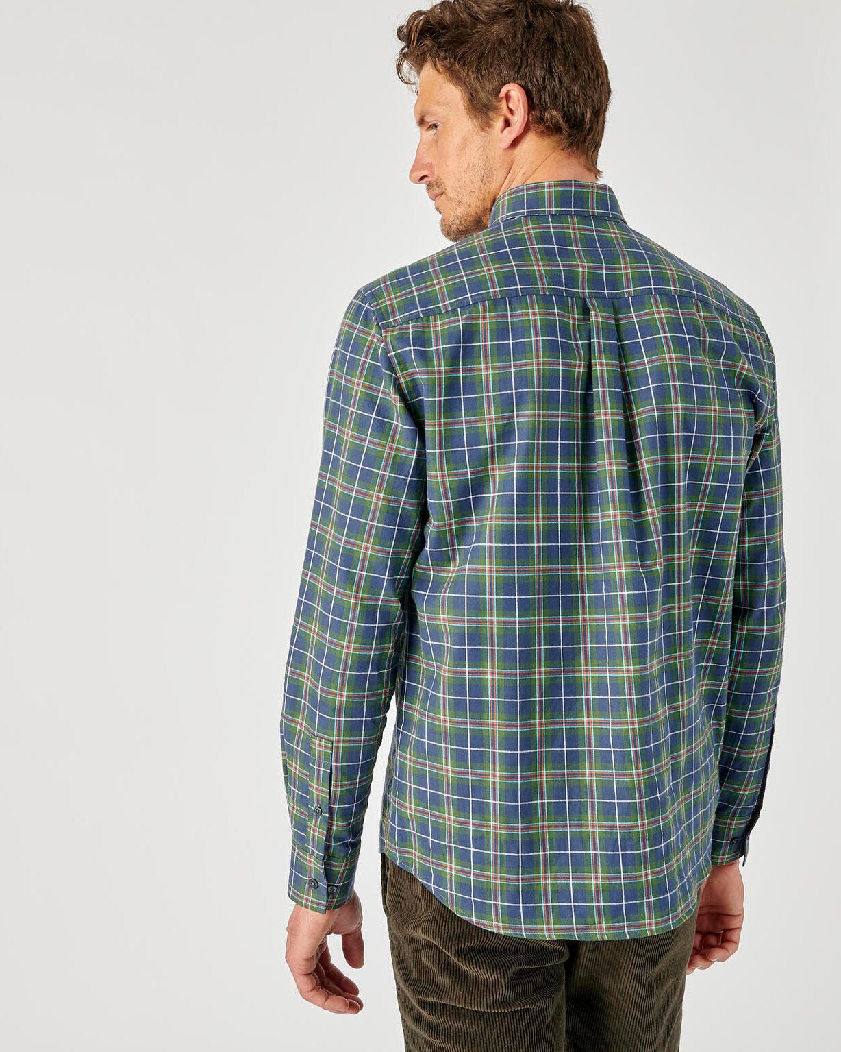 Chemise carreaux tartan pur coton manches longues