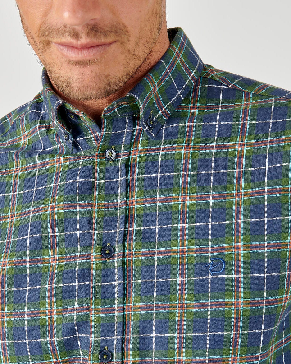 Chemise carreaux tartan pur coton manches longues