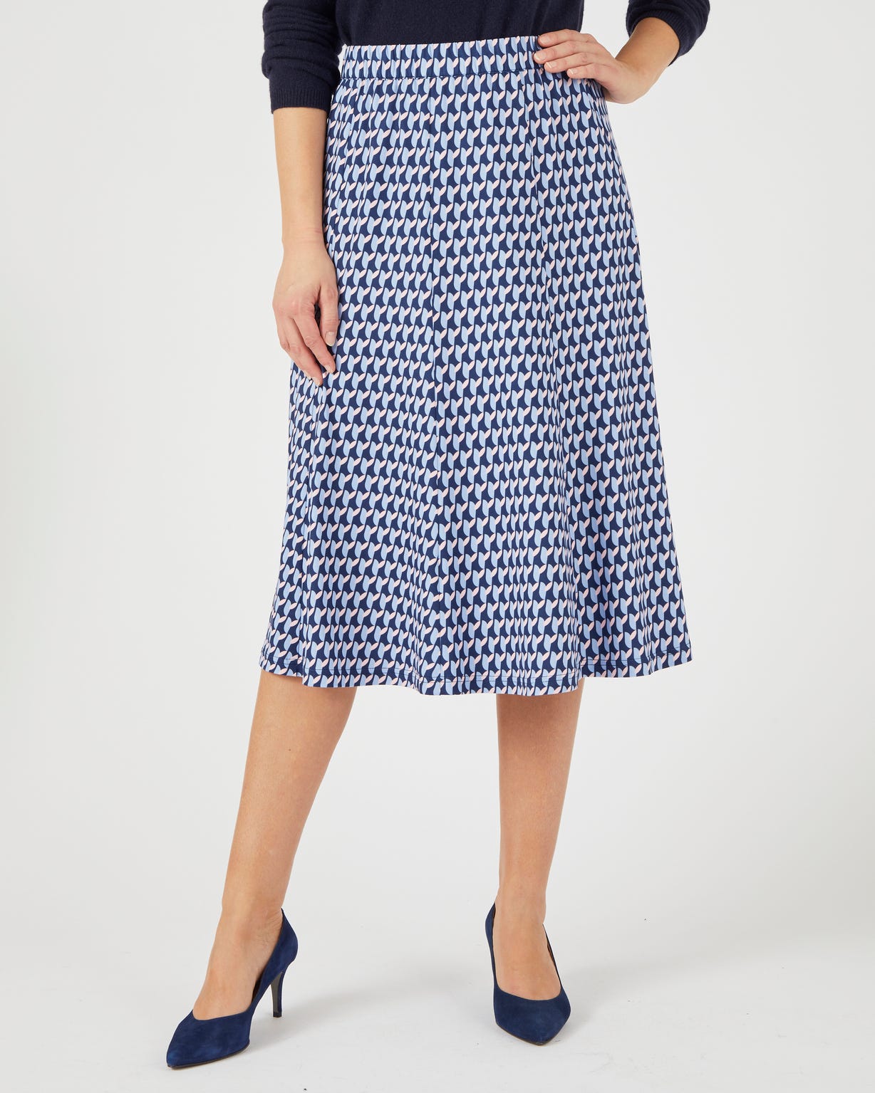 Jupe maille chaude stretch