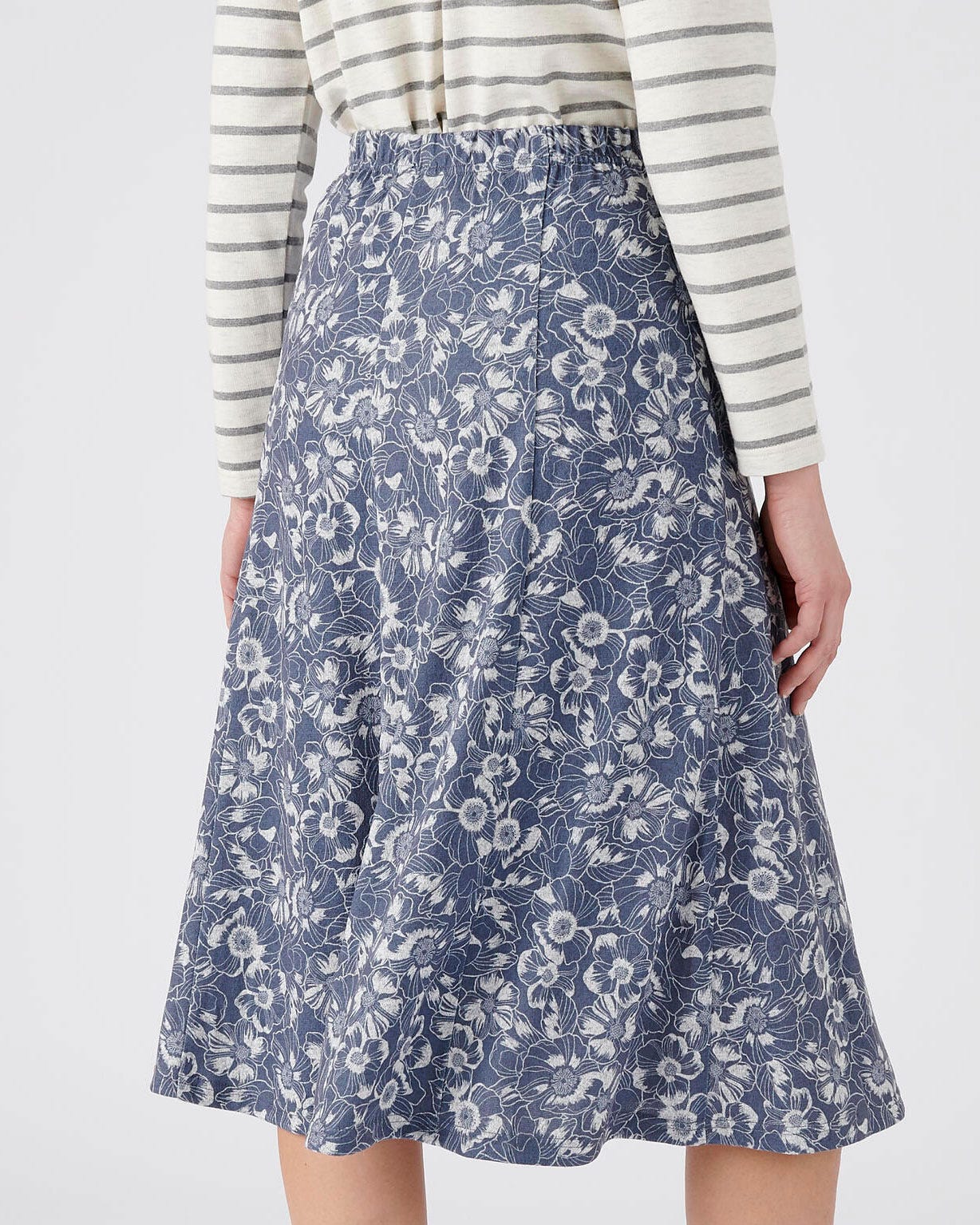 Jupe évasée en maille chaude