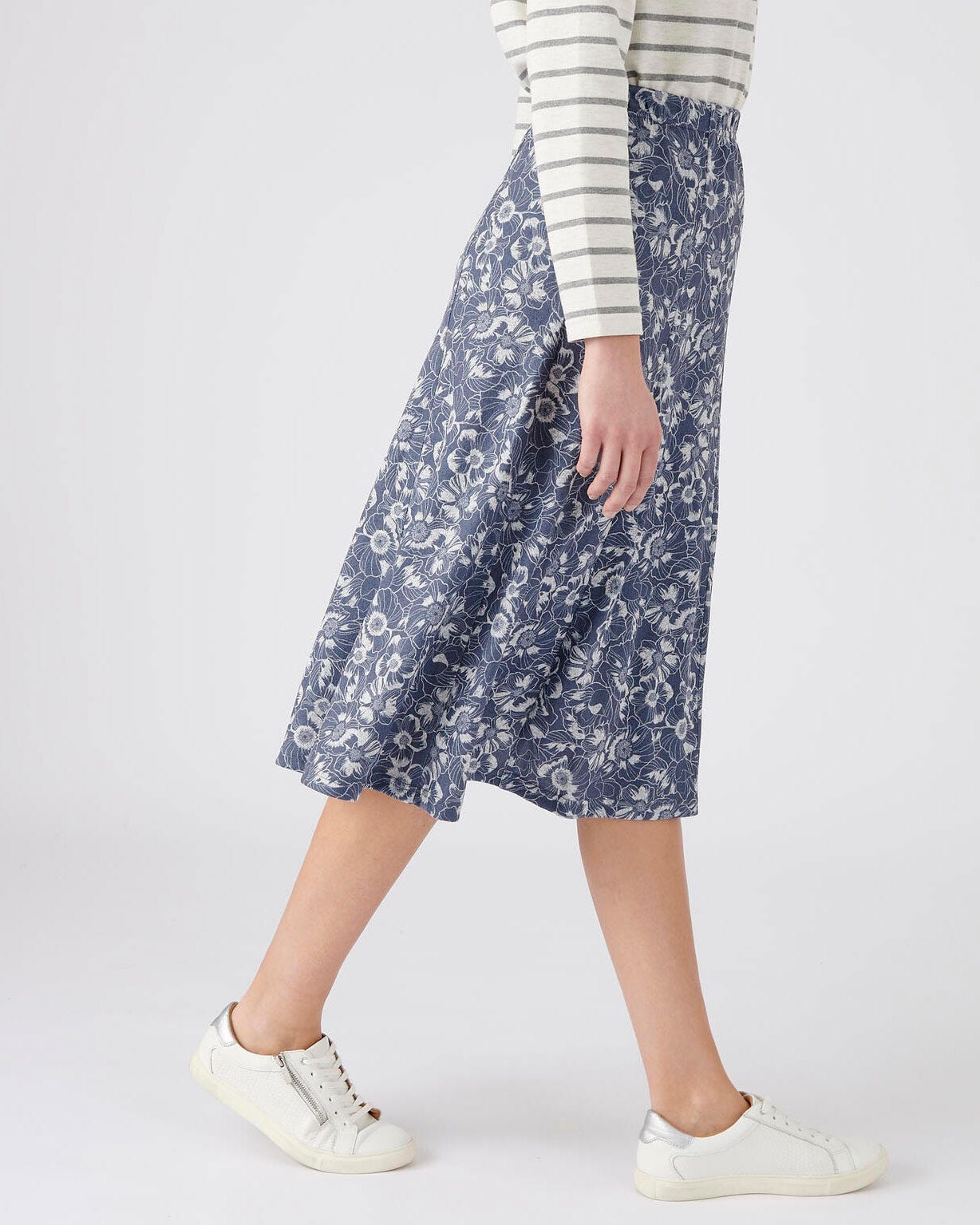 Jupe évasée en maille chaude