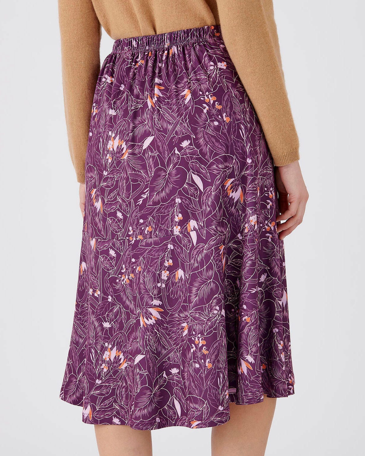 Jupe à godets en maille chaude