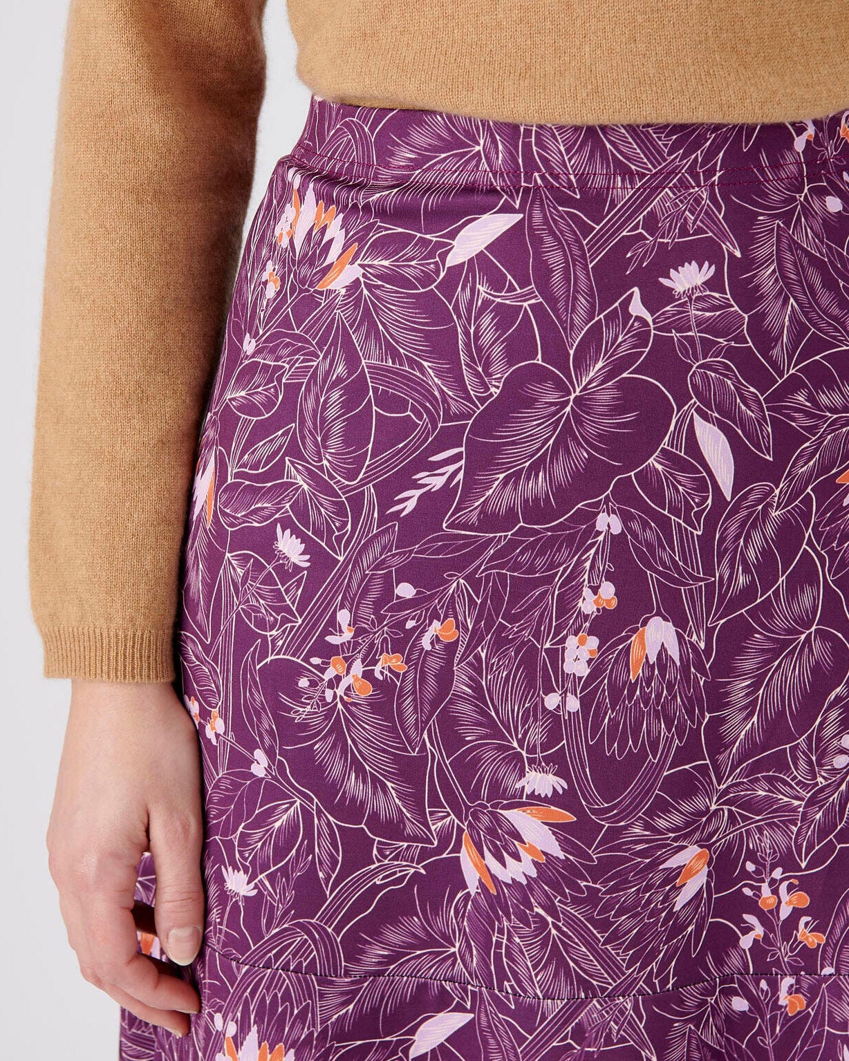 Jupe à godets en maille chaude