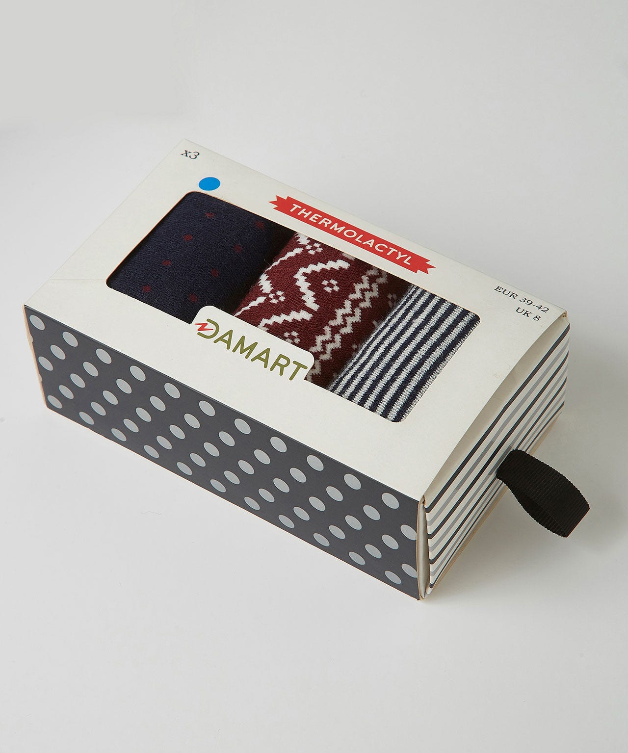Lot de 3 paires de chaussettes Thermolactyl + boîte cadeau