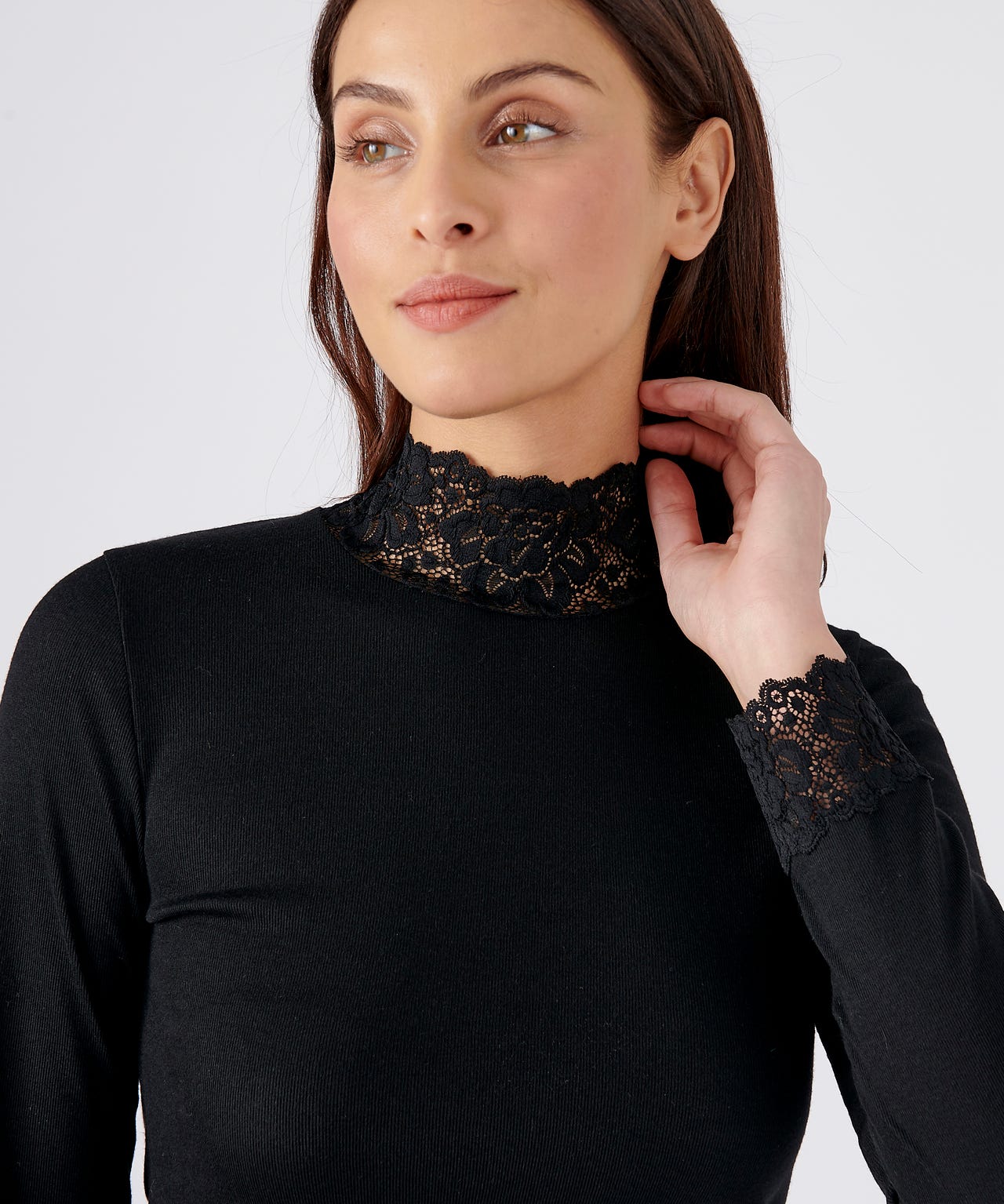 T-shirt manches longues fine côte Thermolactyl