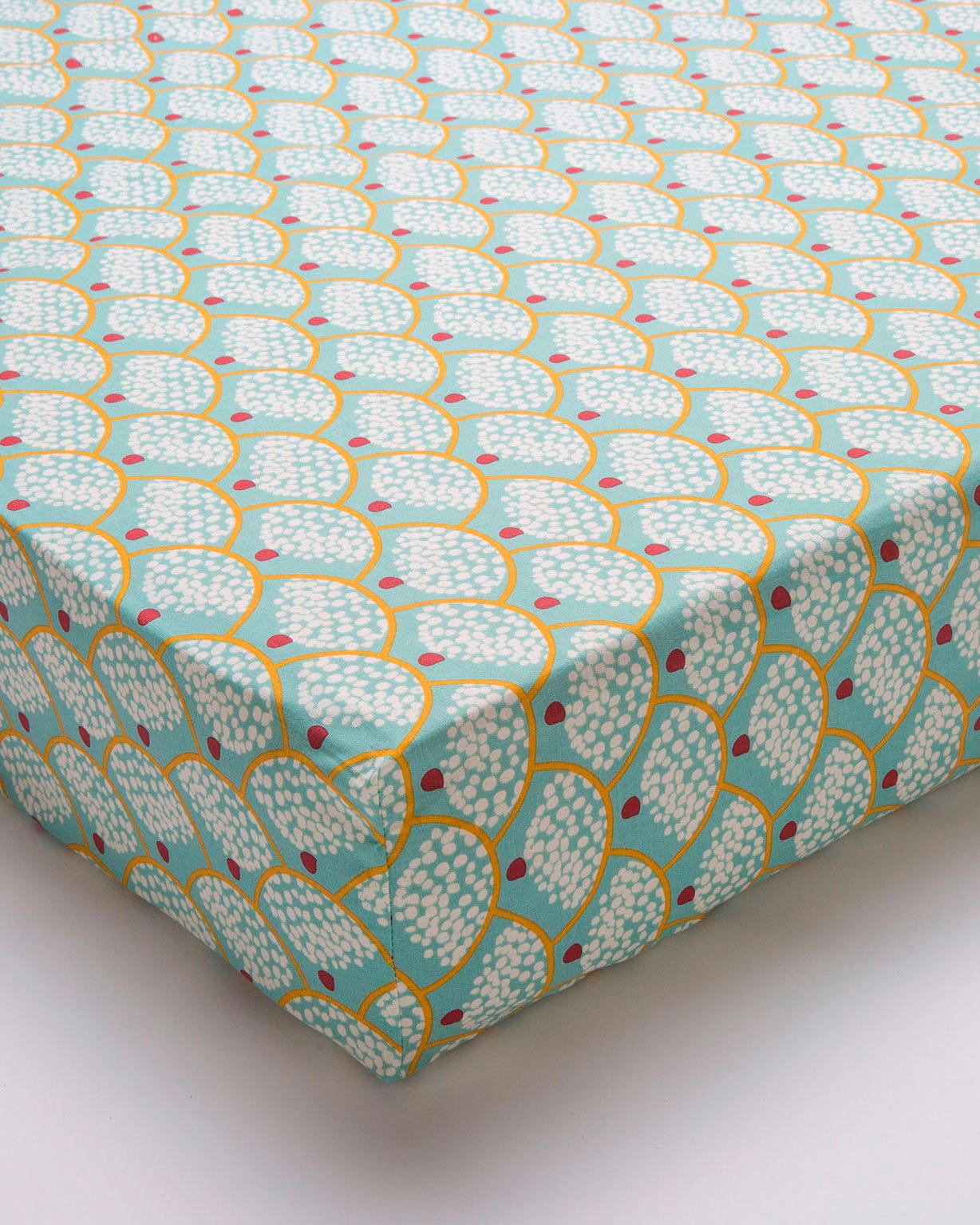 Drap-housse Sauge pur coton