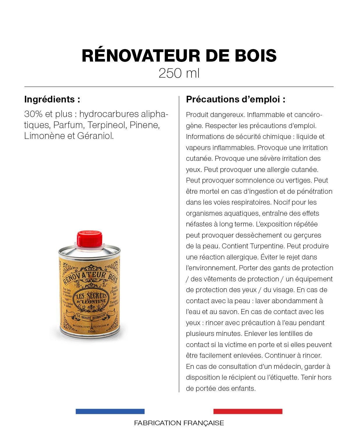 Rénovateur bois Les secrets de Léontine