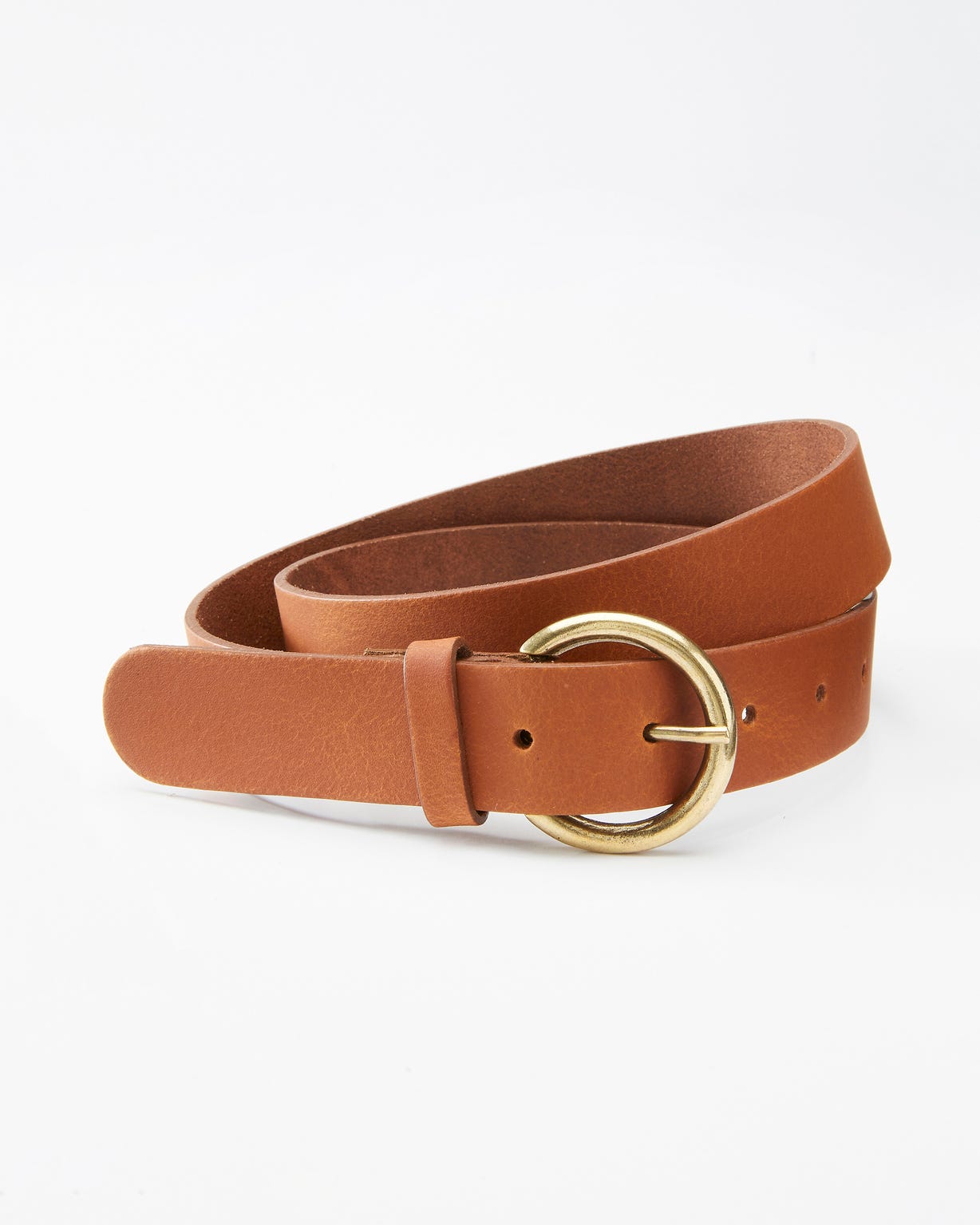 Ceinture croûte de cuir mate