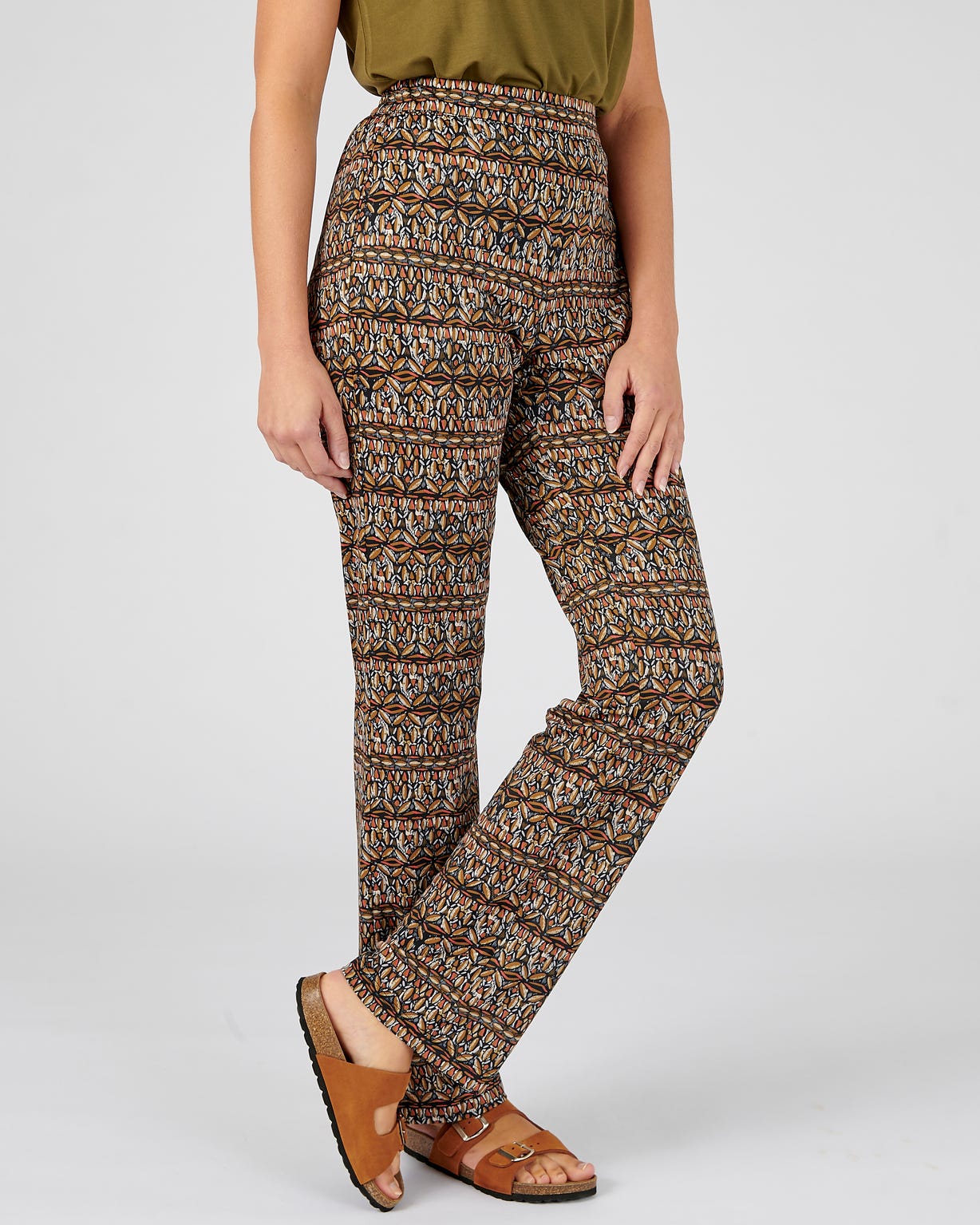 Pantalon maille crêpe stretch