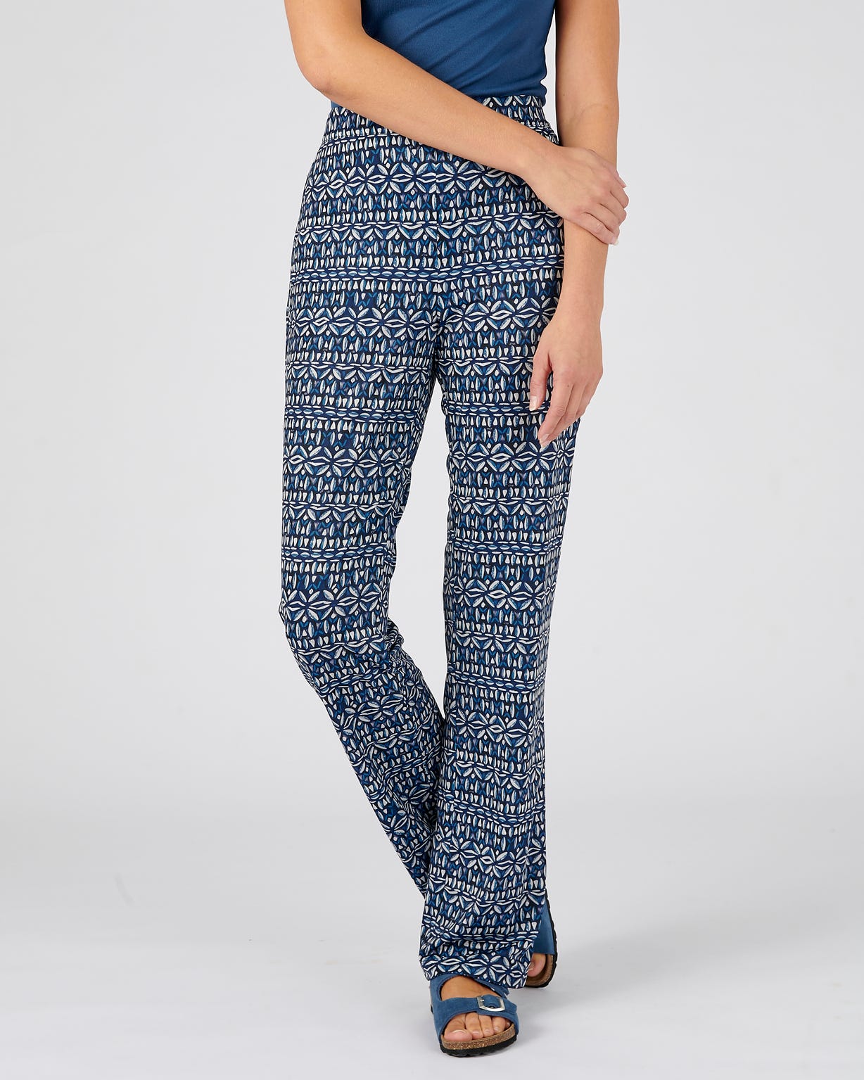 Pantalon maille crêpe stretch